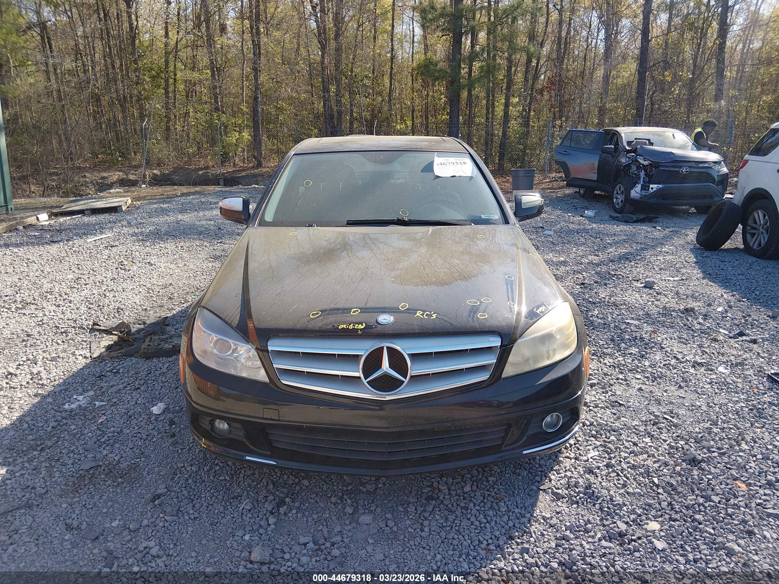 2009 Mercedes-benz C 300 Luxury Black vin: WDDGF54X49R079219