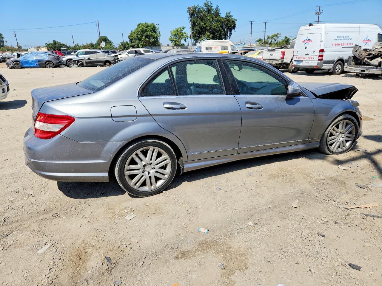 2008 Mercedes-benz C 300 Gray vin: WDDGF54X58F057715