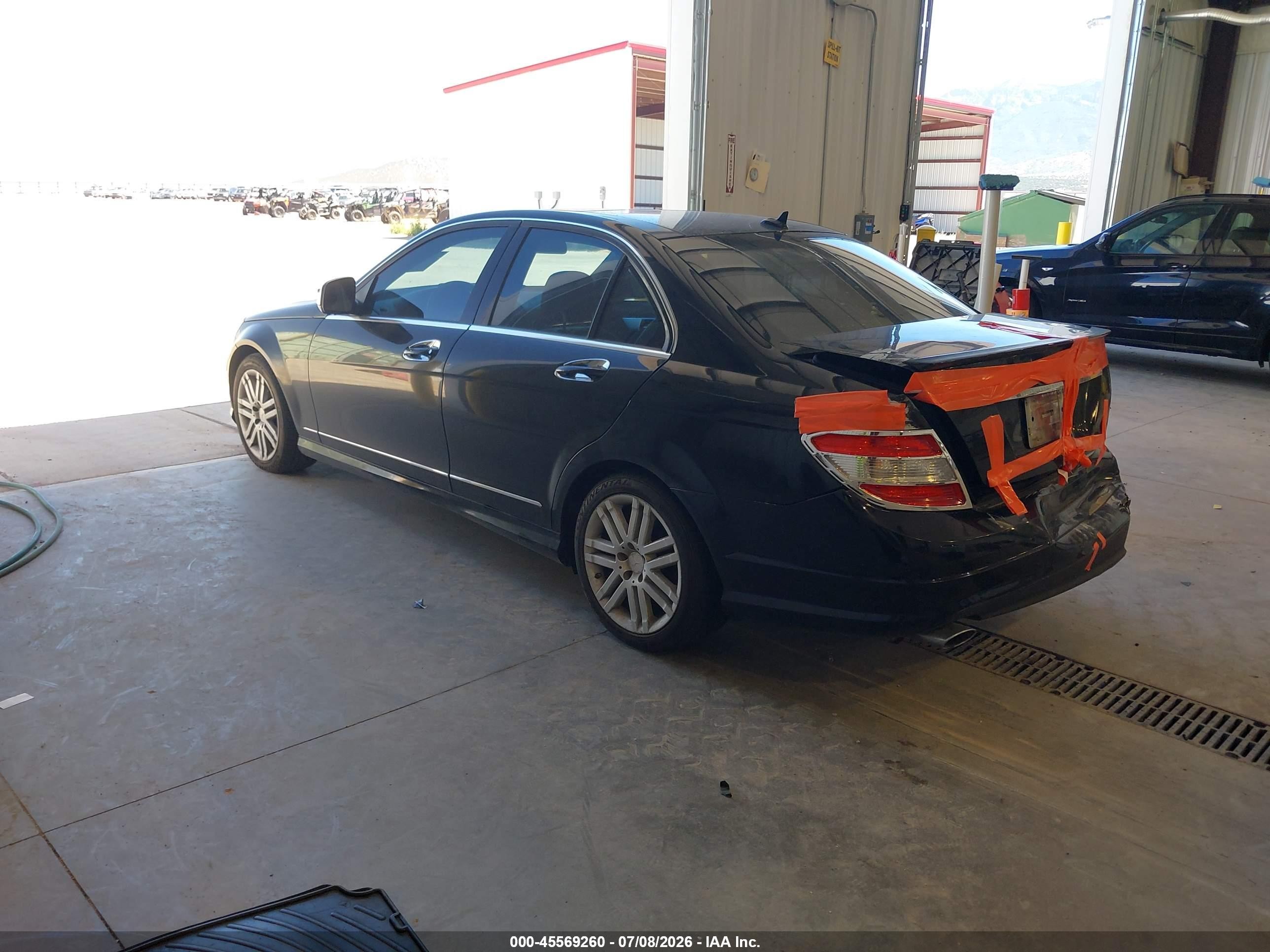 2008 Mercedes-benz C 300 Luxury/sport Black vin: WDDGF54X58F077043