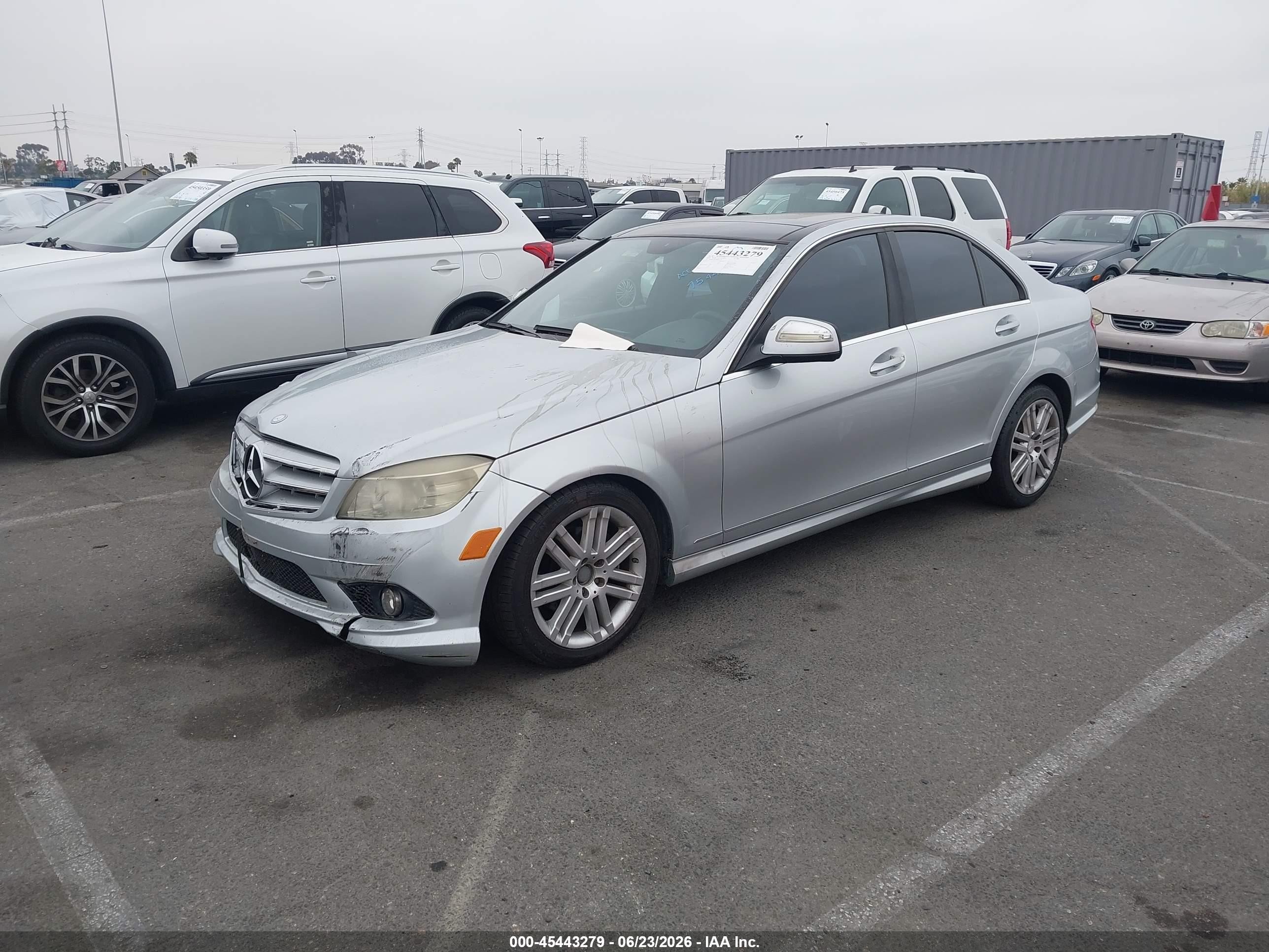 2008 Mercedes-benz C 300 Luxury/sport Silver vin: WDDGF54X58R013518