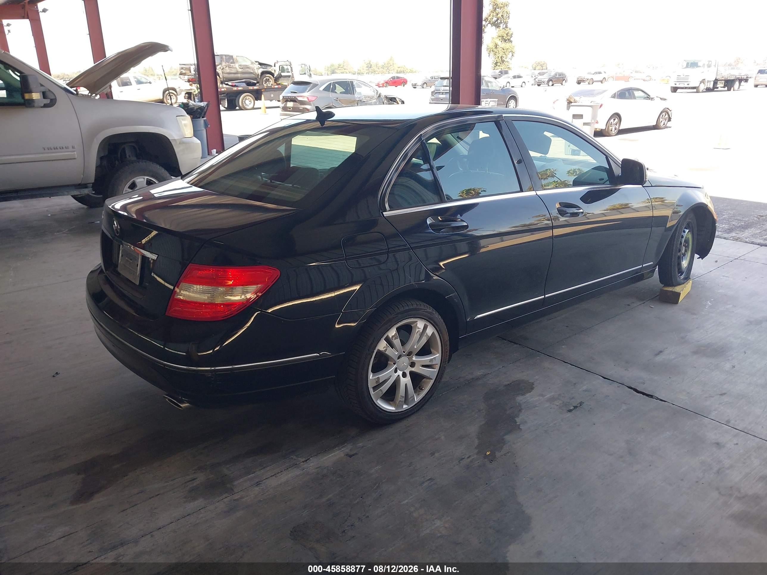 2008 Mercedes-benz C 300 Luxury/sport Black vin: WDDGF54X58R030142