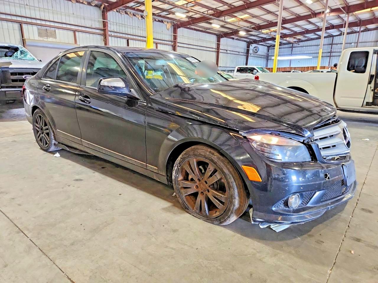 2009 Mercedes-benz C 300 Black vin: WDDGF54X59R040977