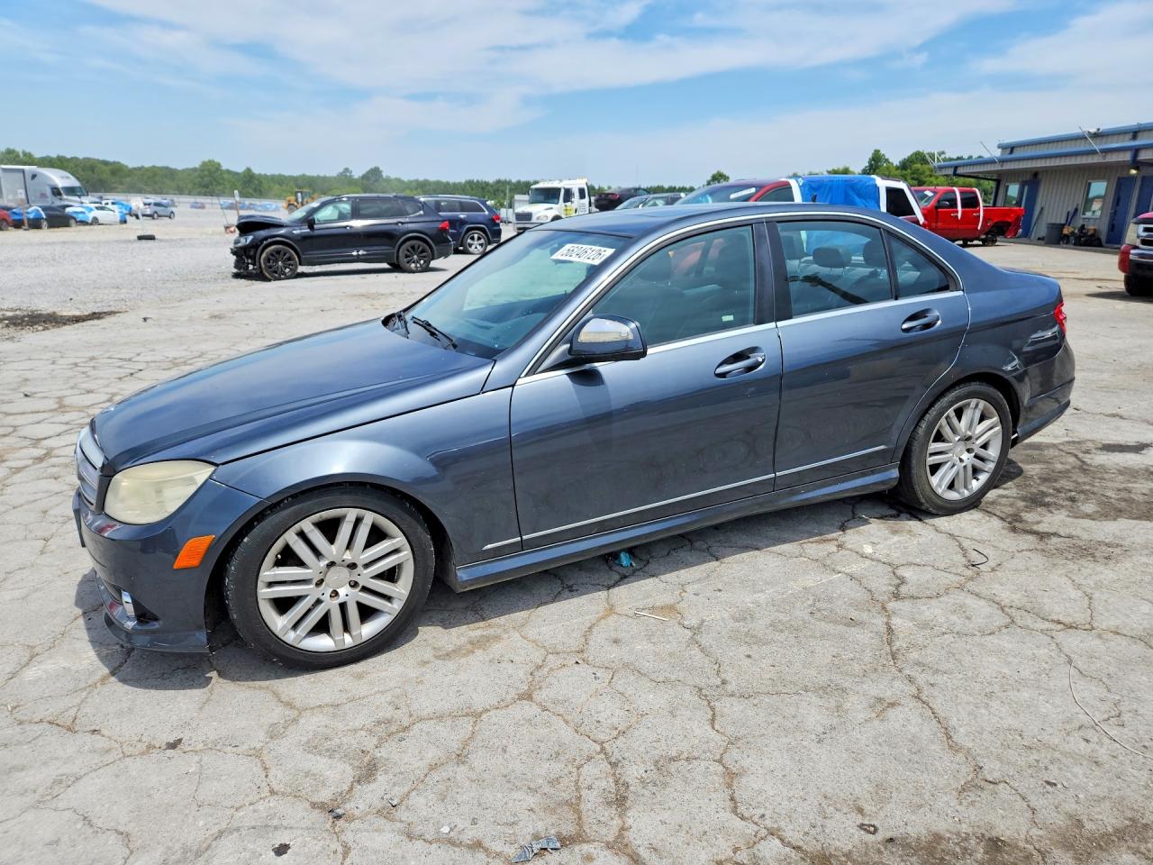 2009 Mercedes-benz C 300 Gray vin: WDDGF54X59R061151