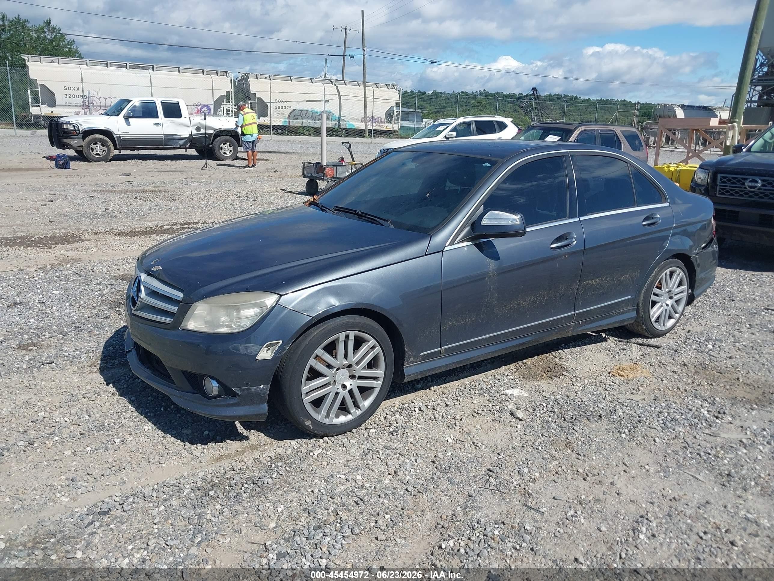 2009 Mercedes-benz C 300 Sport Gray vin: WDDGF54X59R068679