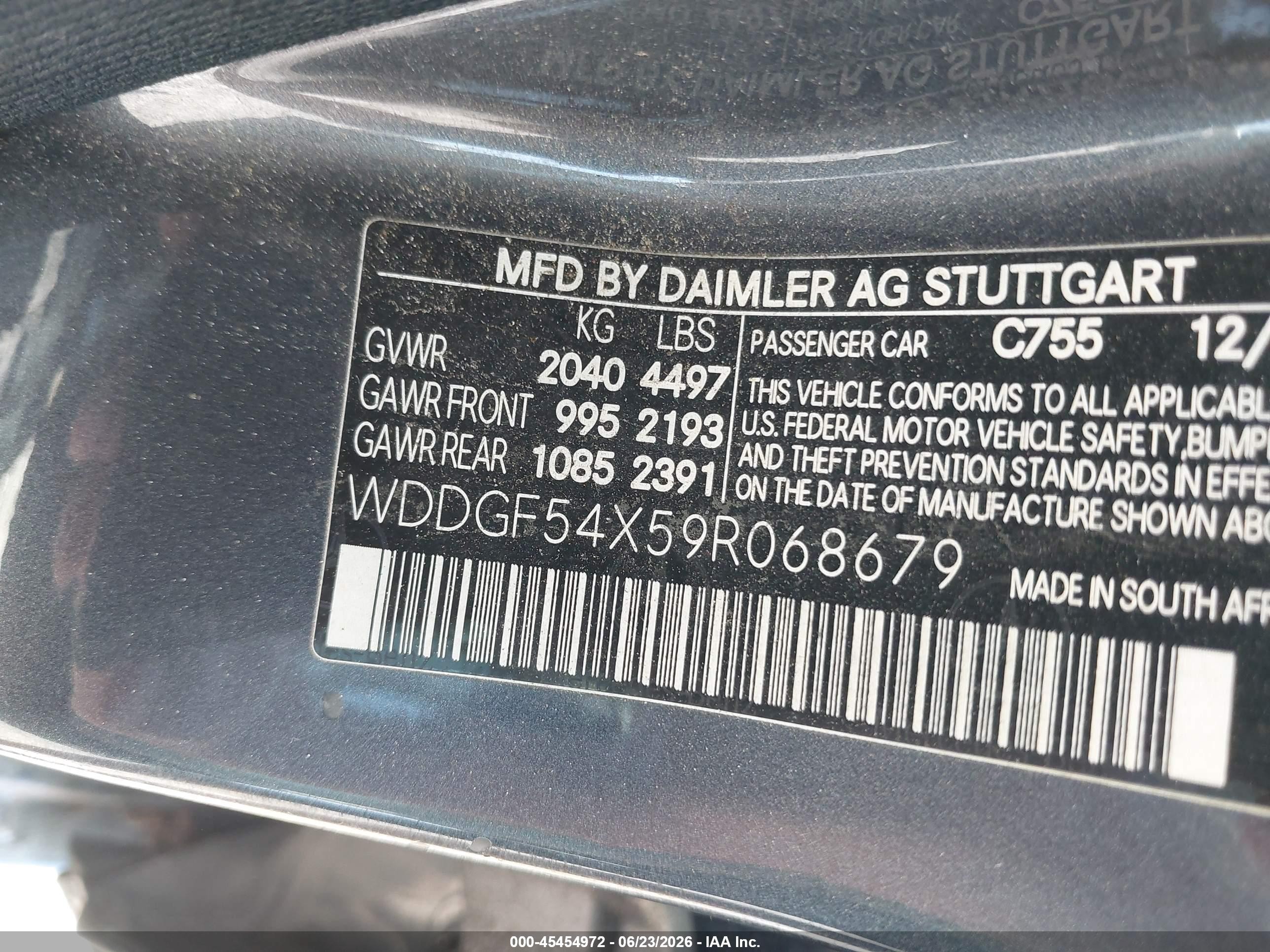 2009 Mercedes-benz C 300 Sport Gray vin: WDDGF54X59R068679
