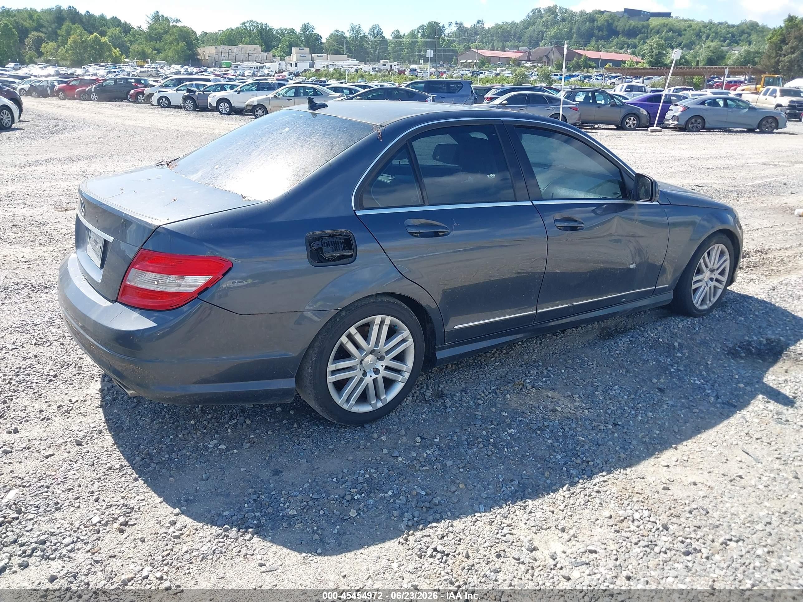 2009 Mercedes-benz C 300 Sport Gray vin: WDDGF54X59R068679
