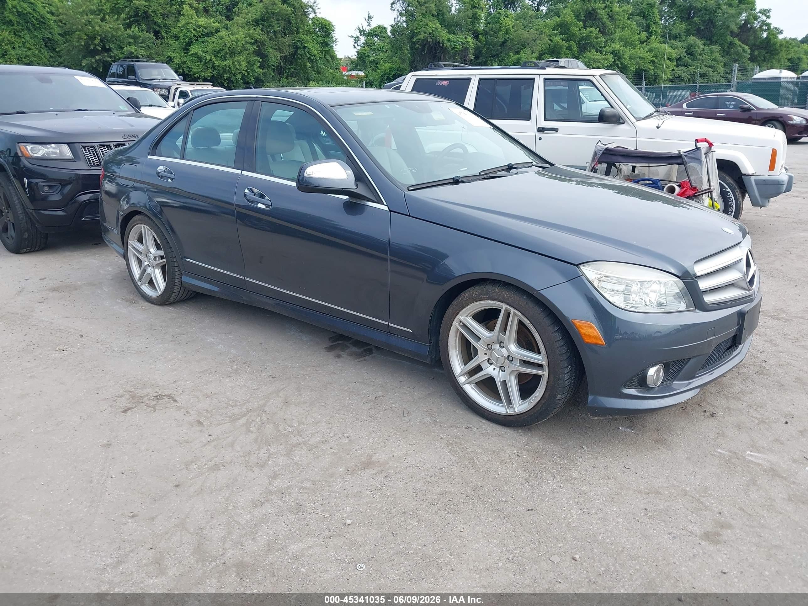 2009 Mercedes-benz C 300 Luxury/sport Gray vin: WDDGF54X59R080010