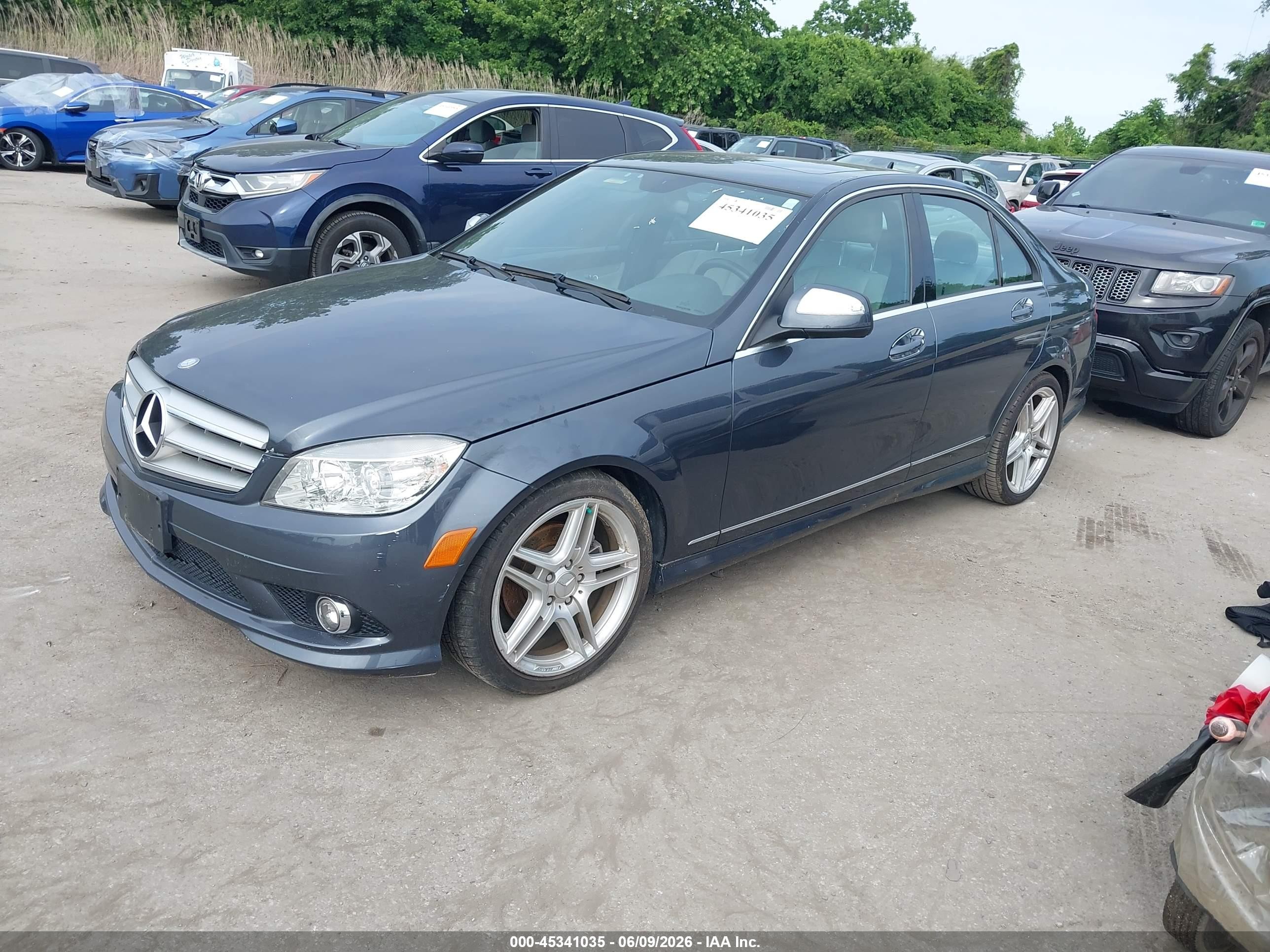 2009 Mercedes-benz C 300 Luxury/sport Gray vin: WDDGF54X59R080010