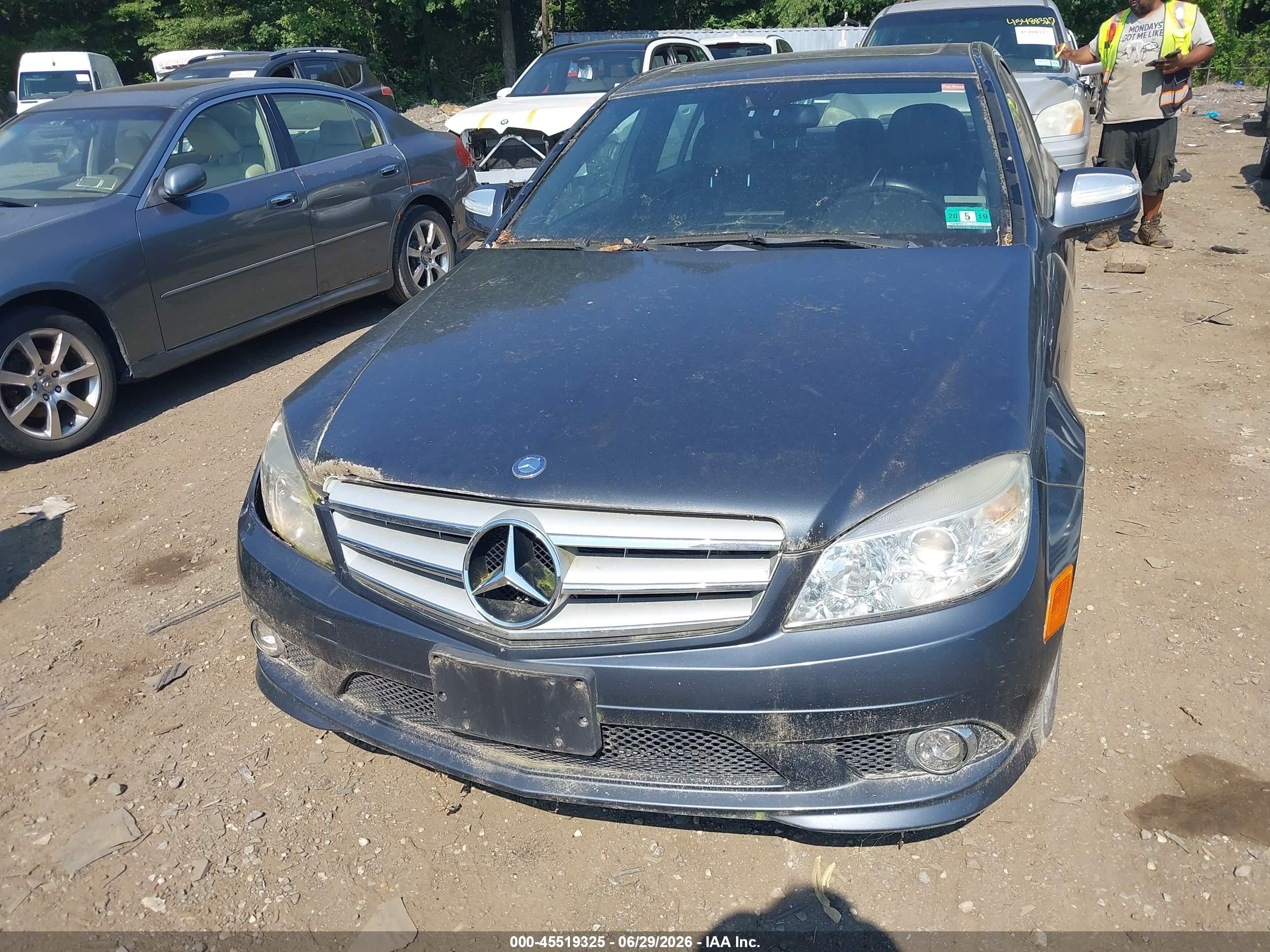 2009 Mercedes-benz C 300 Luxury/sport Gray vin: WDDGF54X59R084316
