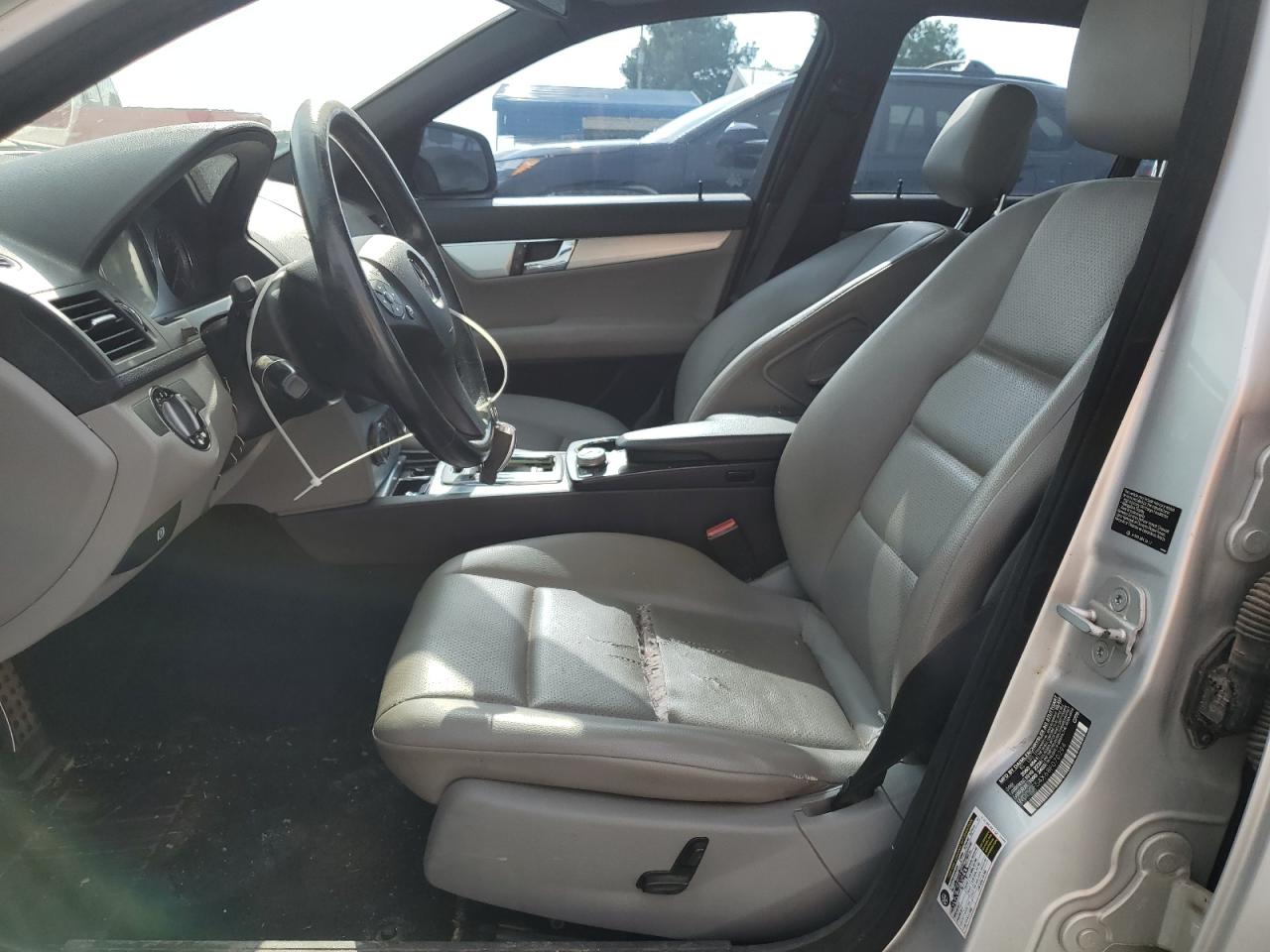 2008 Mercedes-benz C 300 Silver vin: WDDGF54X68F070294