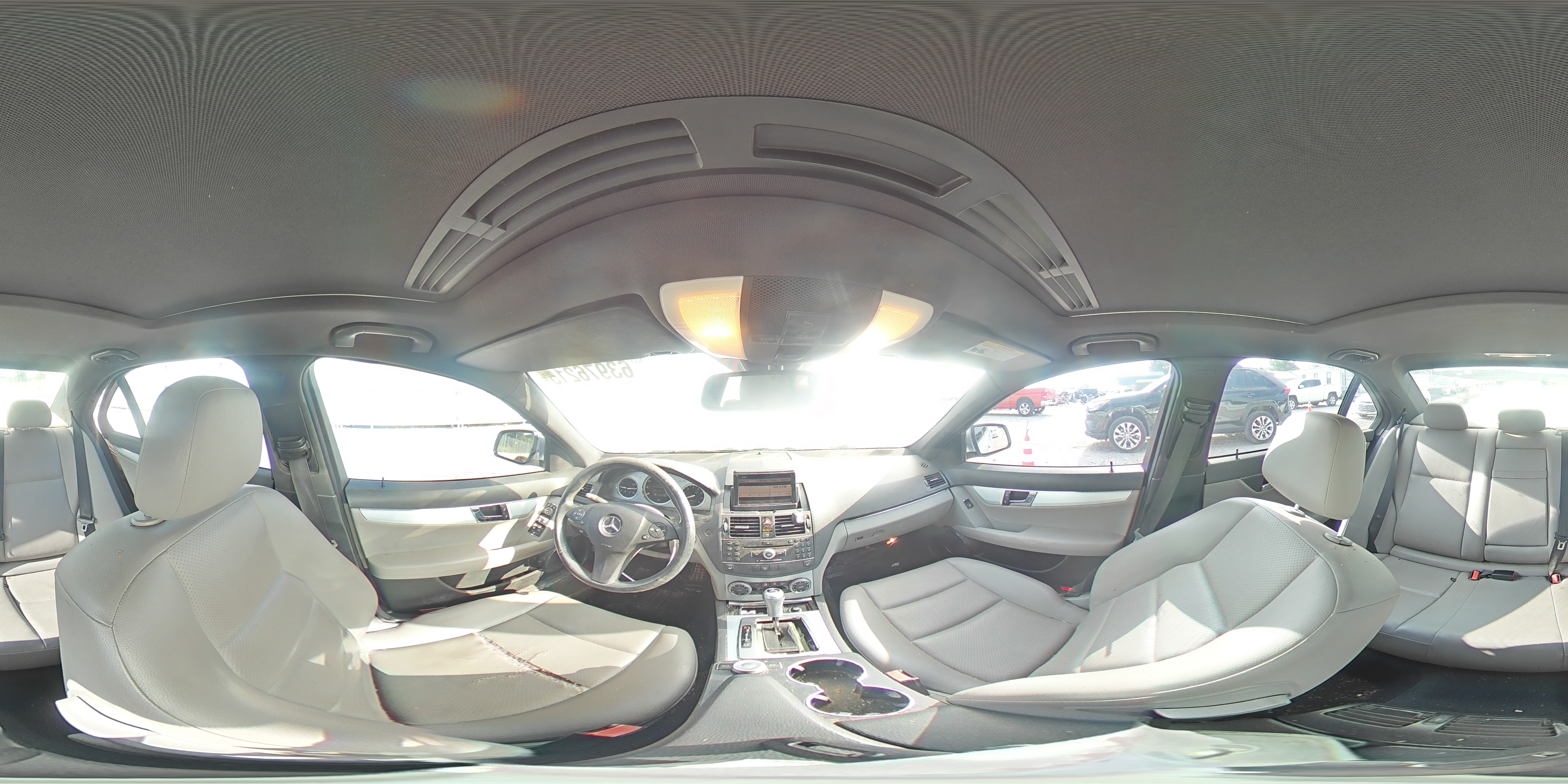 2008 Mercedes-benz C 300 Silver vin: WDDGF54X68F070294