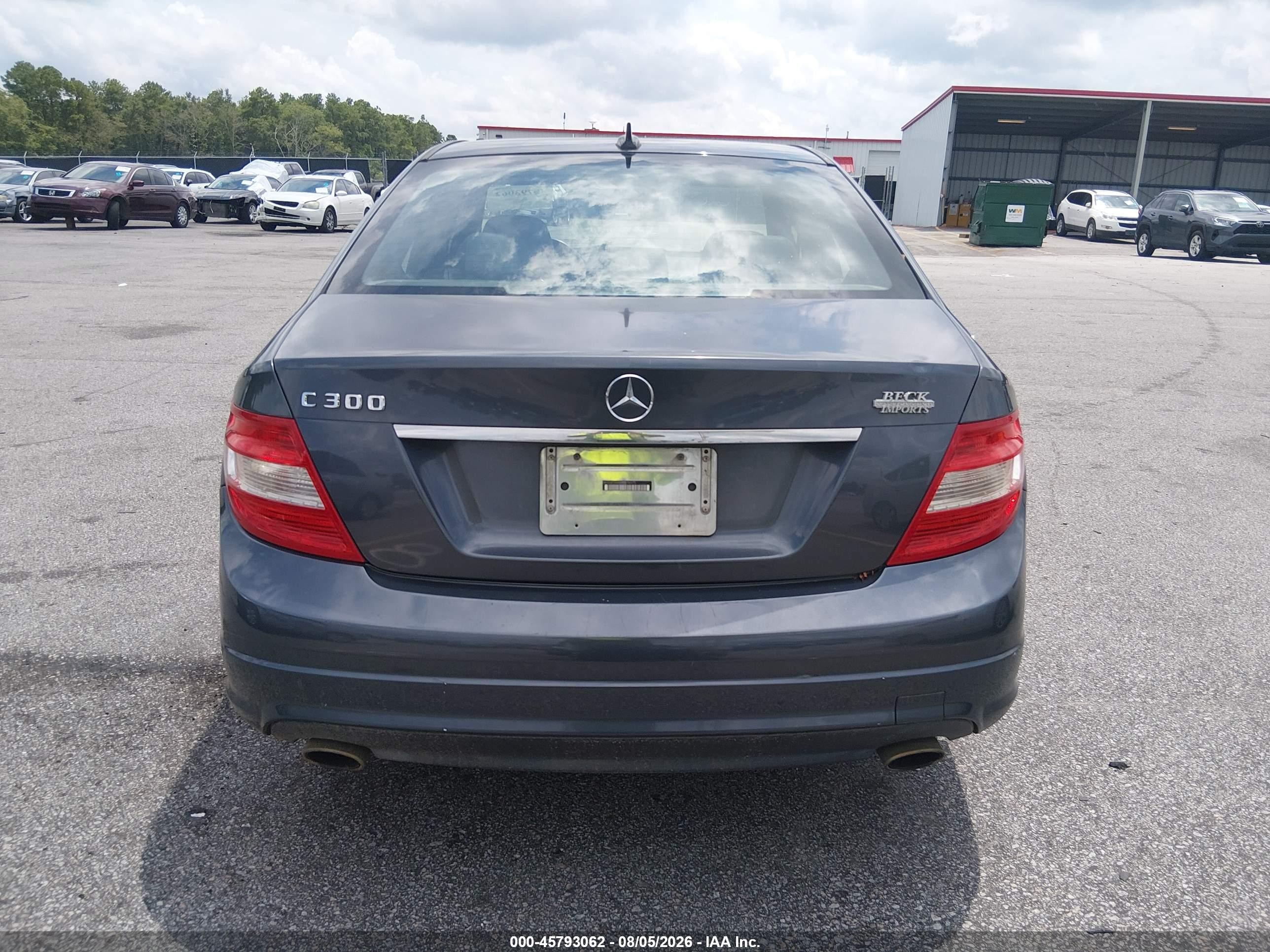 2008 Mercedes-benz C 300 Luxury/sport Blue vin: WDDGF54X68F076015