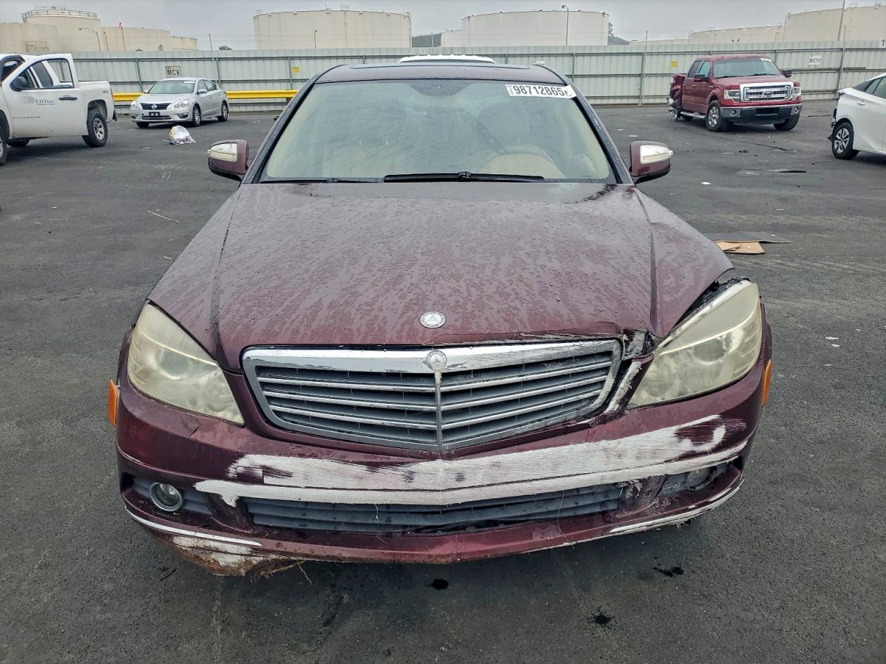2008 Mercedes-benz C 300 Burgundy vin: WDDGF54X68F082672
