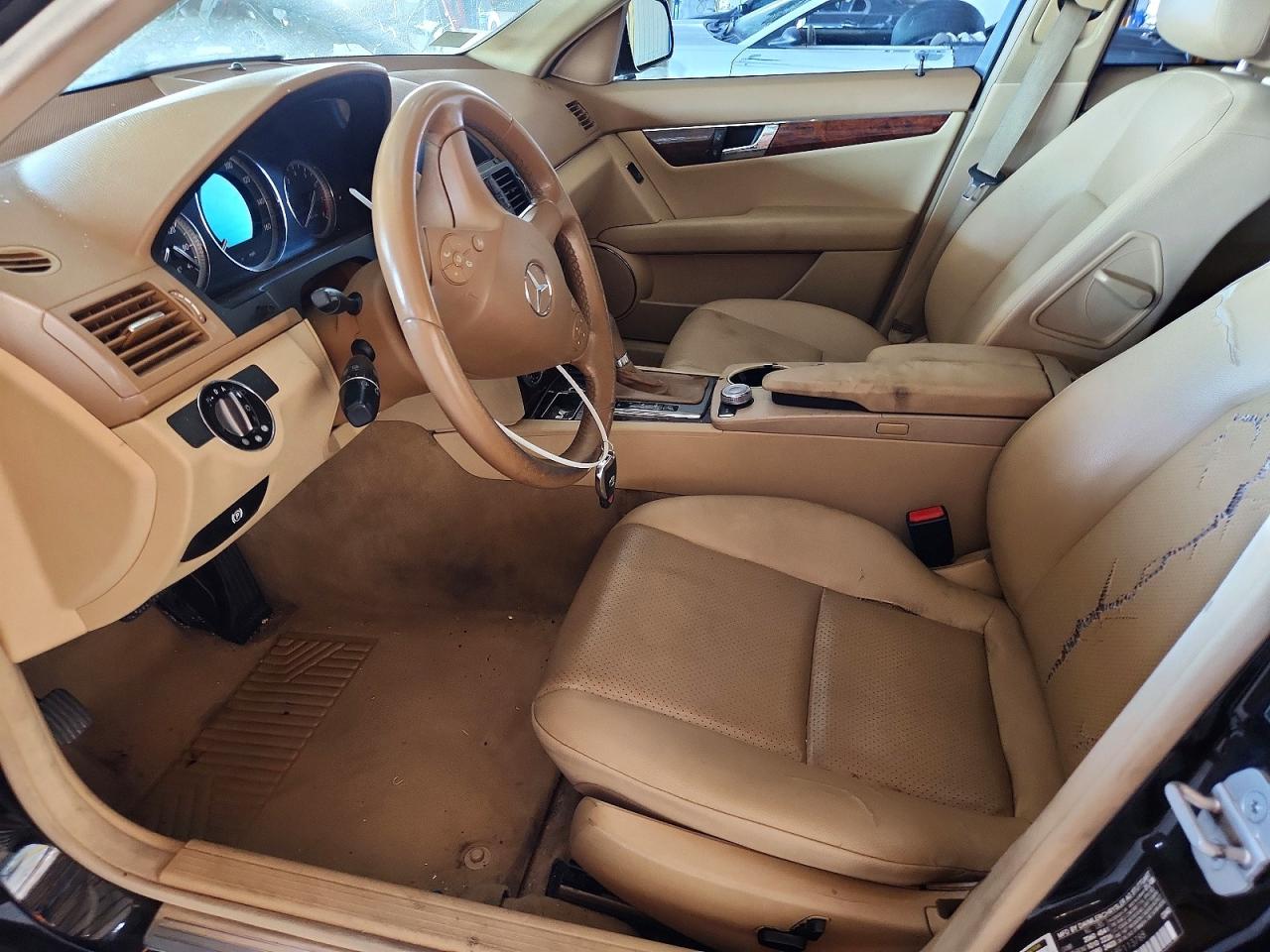 2008 Mercedes-benz C 300 Black vin: WDDGF54X68F113788