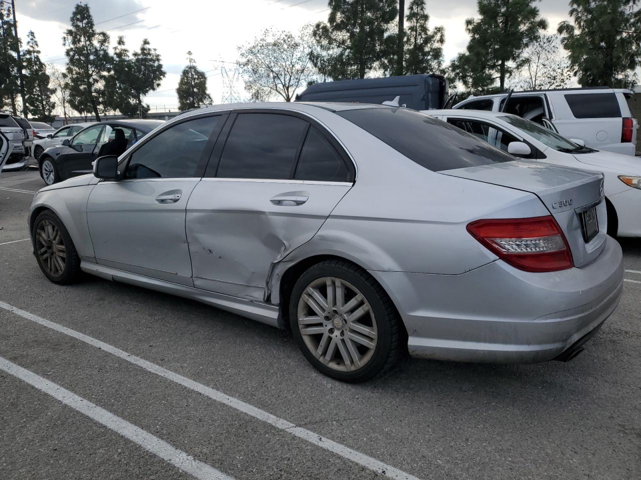2008 Mercedes-benz C 300 Серебряный vin: WDDGF54X68F172159