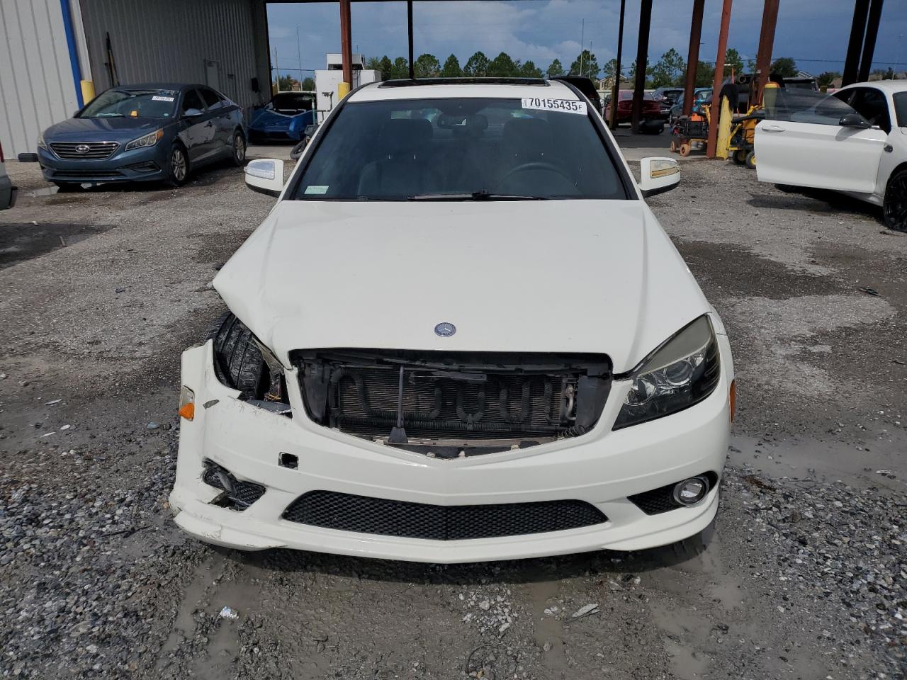 2008 Mercedes-benz C 300 White vin: WDDGF54X68R037200