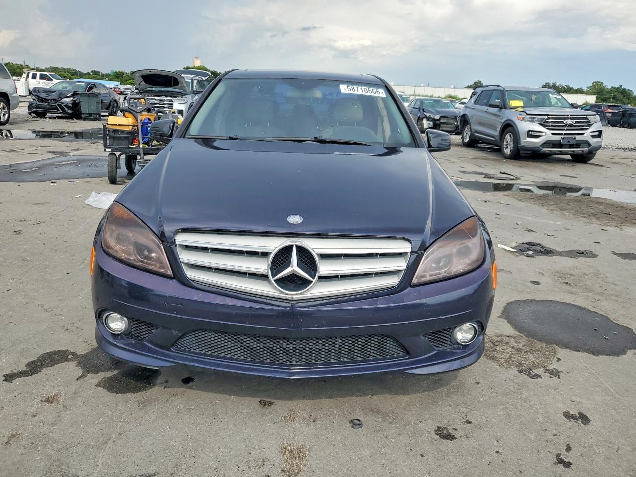 2009 Mercedes-benz C 300 Blue vin: WDDGF54X69F234869