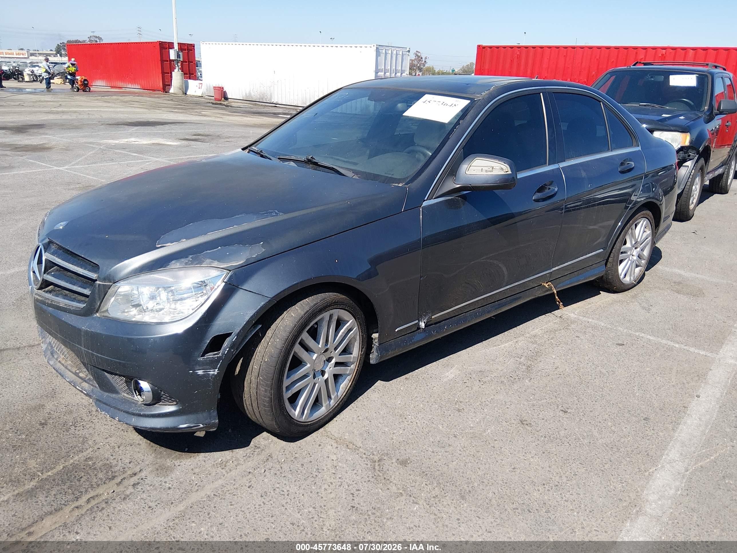 2009 Mercedes-benz C 300 Luxury/sport Gray vin: WDDGF54X69R060588