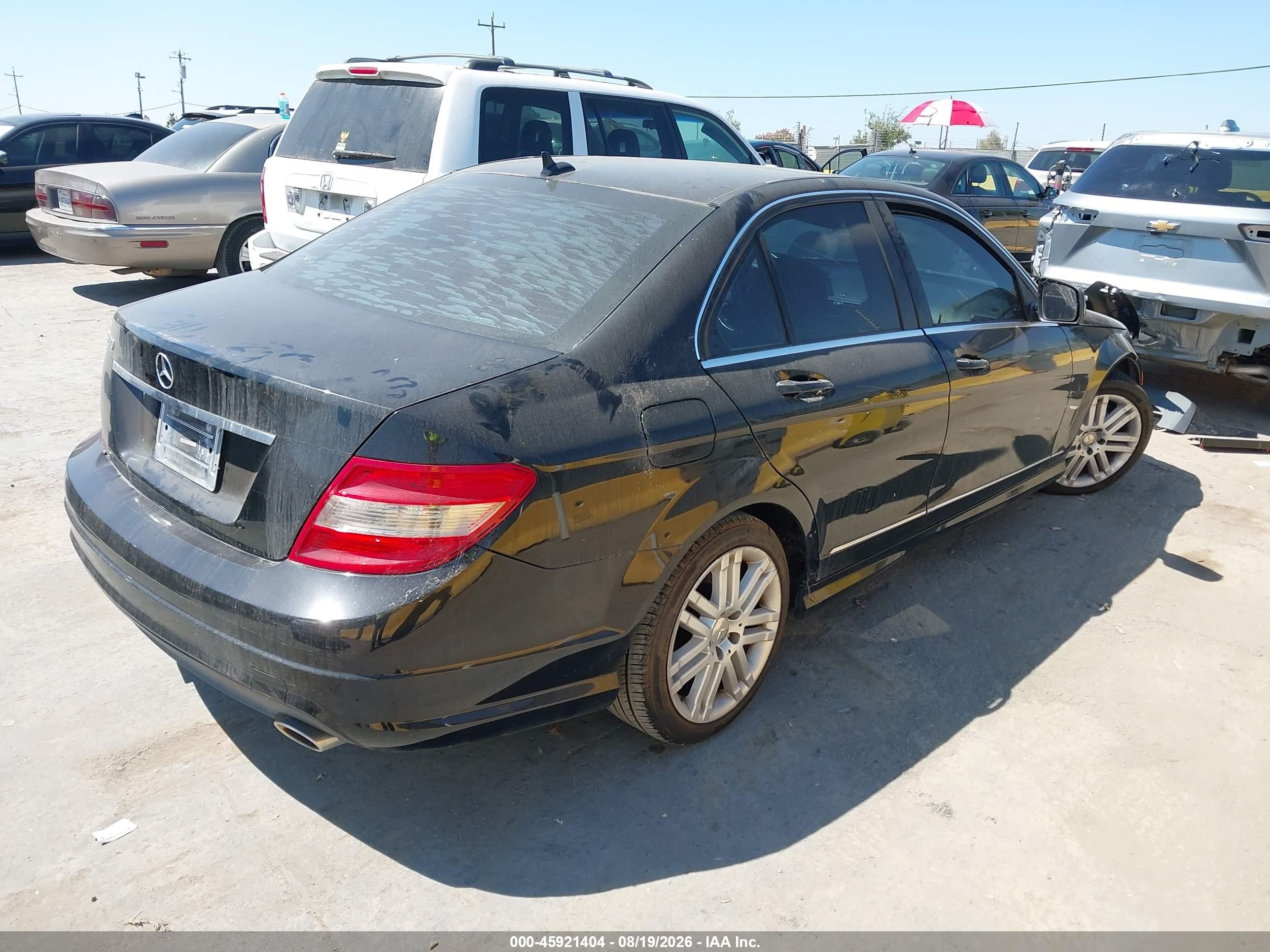 2009 Mercedes-benz C 300 Luxury/sport Black vin: WDDGF54X69R068318