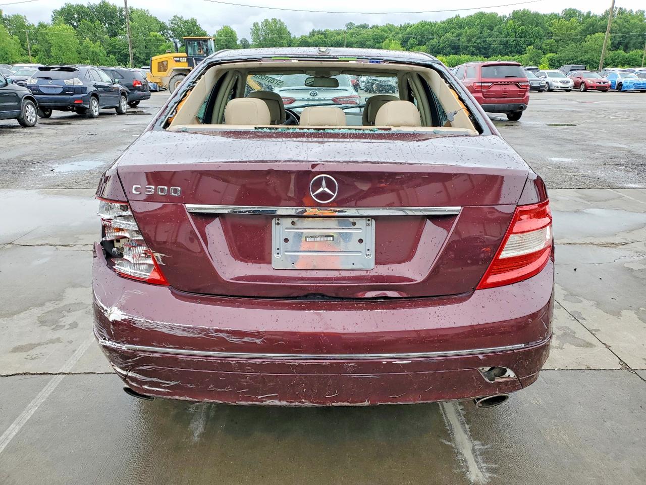 2009 Mercedes-benz C 300 Красный vin: WDDGF54X69R072112