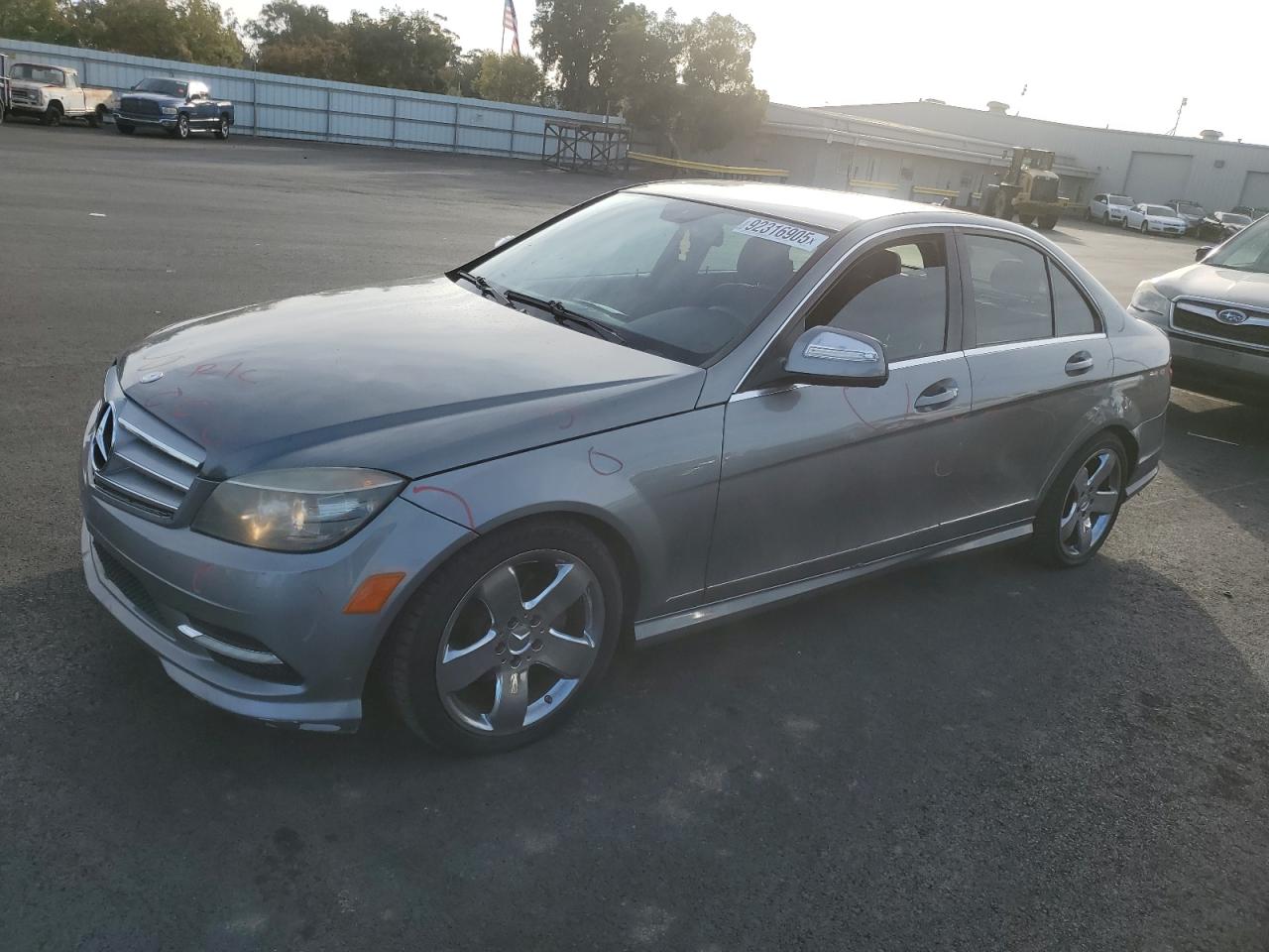 2009 Mercedes-benz C 300 Серый vin: WDDGF54X69R073387