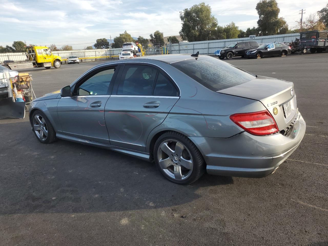2009 Mercedes-benz C 300 Серый vin: WDDGF54X69R073387