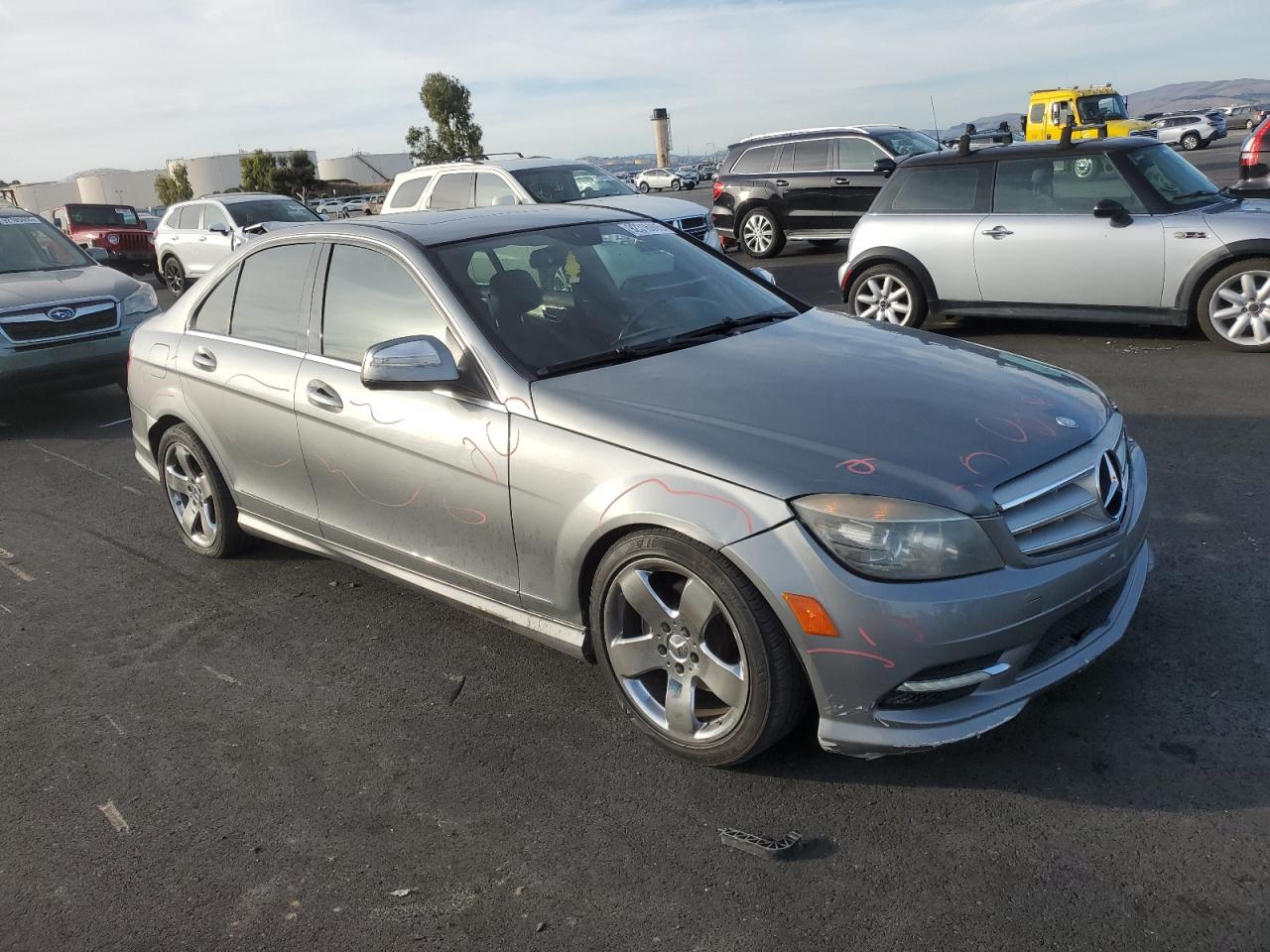 2009 Mercedes-benz C 300 Серый vin: WDDGF54X69R073387
