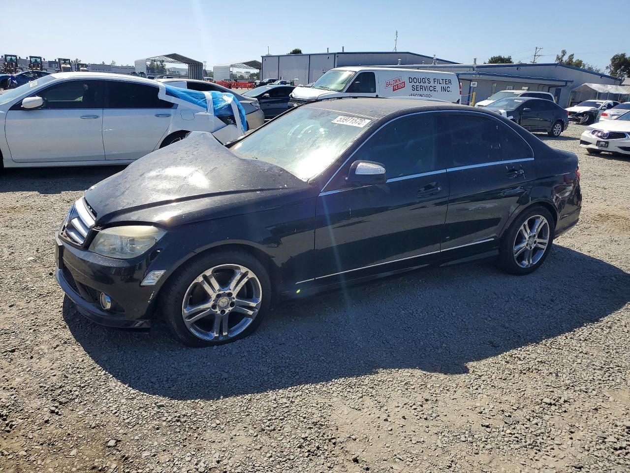 2008 Mercedes-benz C 300 Black vin: WDDGF54X78F047395