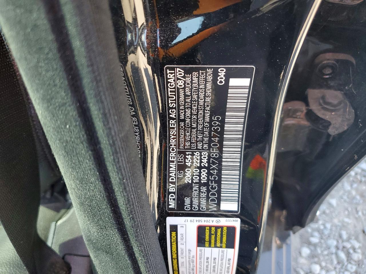 2008 Mercedes-benz C 300 Black vin: WDDGF54X78F047395
