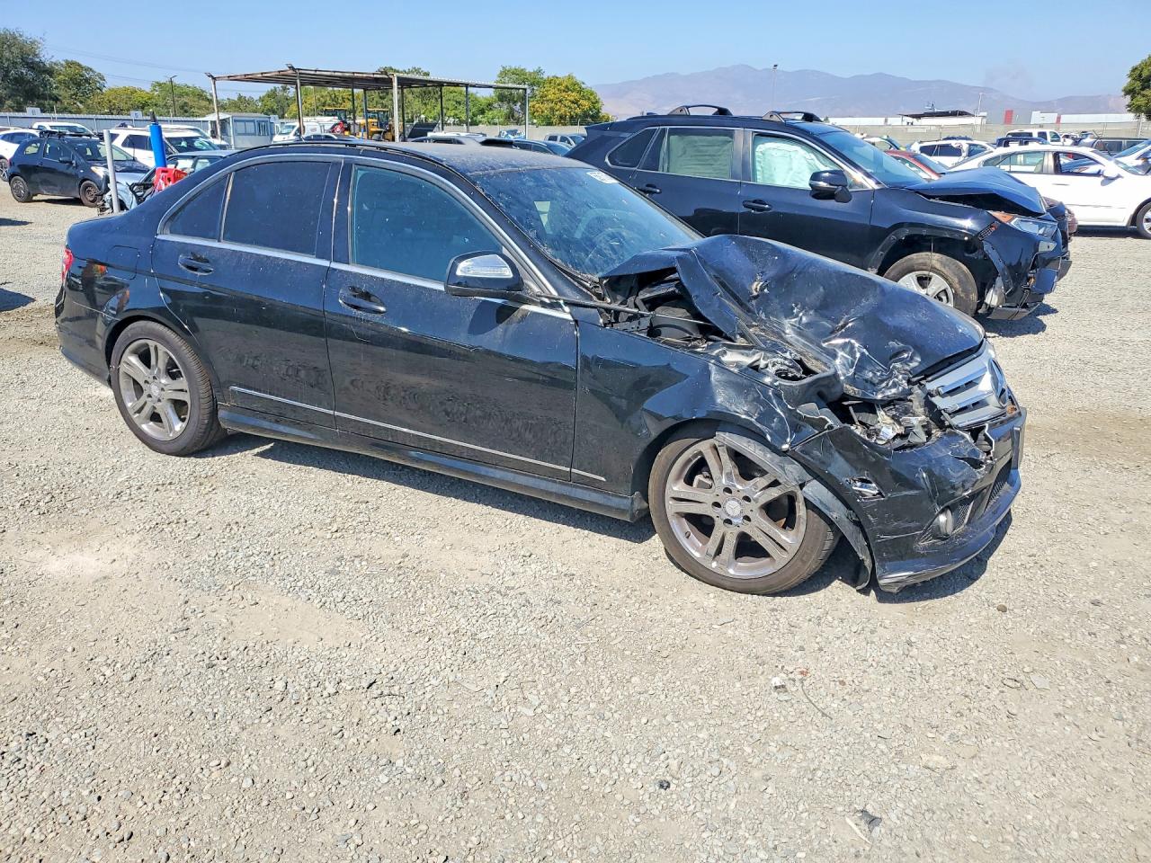 2008 Mercedes-benz C 300 Black vin: WDDGF54X78F047395