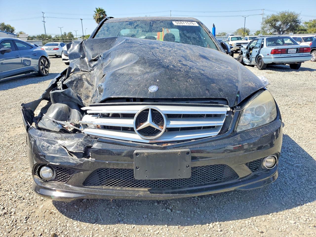 2008 Mercedes-benz C 300 Black vin: WDDGF54X78F047395