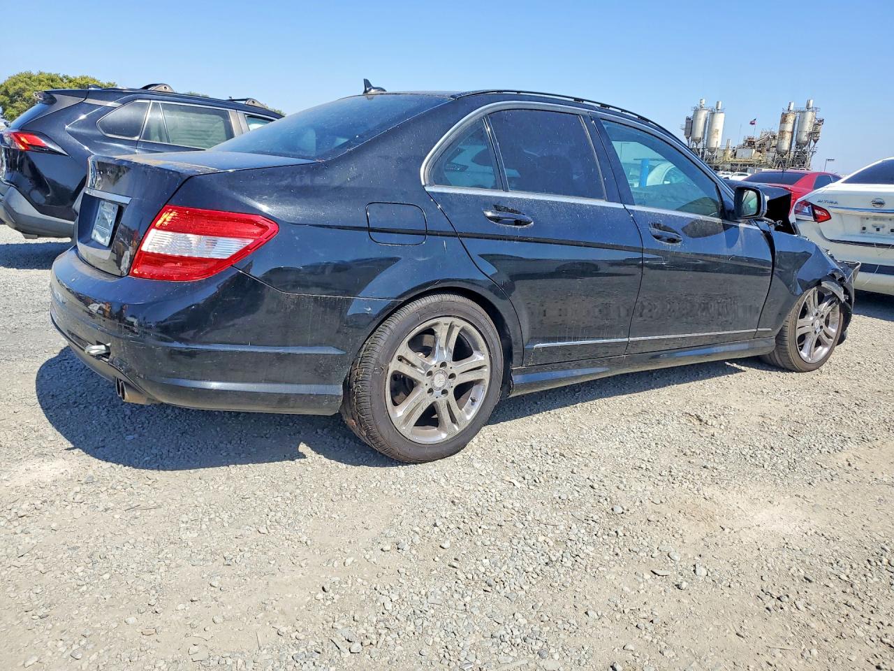 2008 Mercedes-benz C 300 Black vin: WDDGF54X78F047395