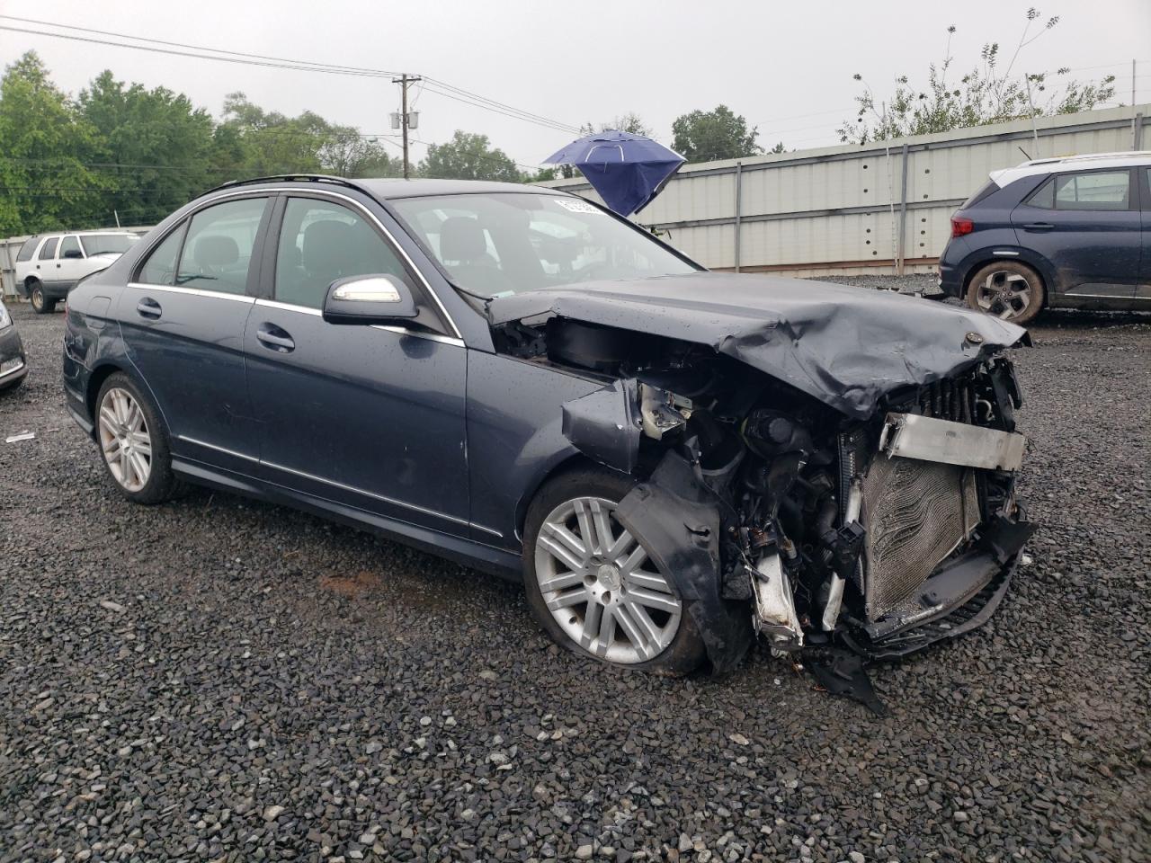 2008 Mercedes-benz C 300 Blue vin: WDDGF54X78F071101