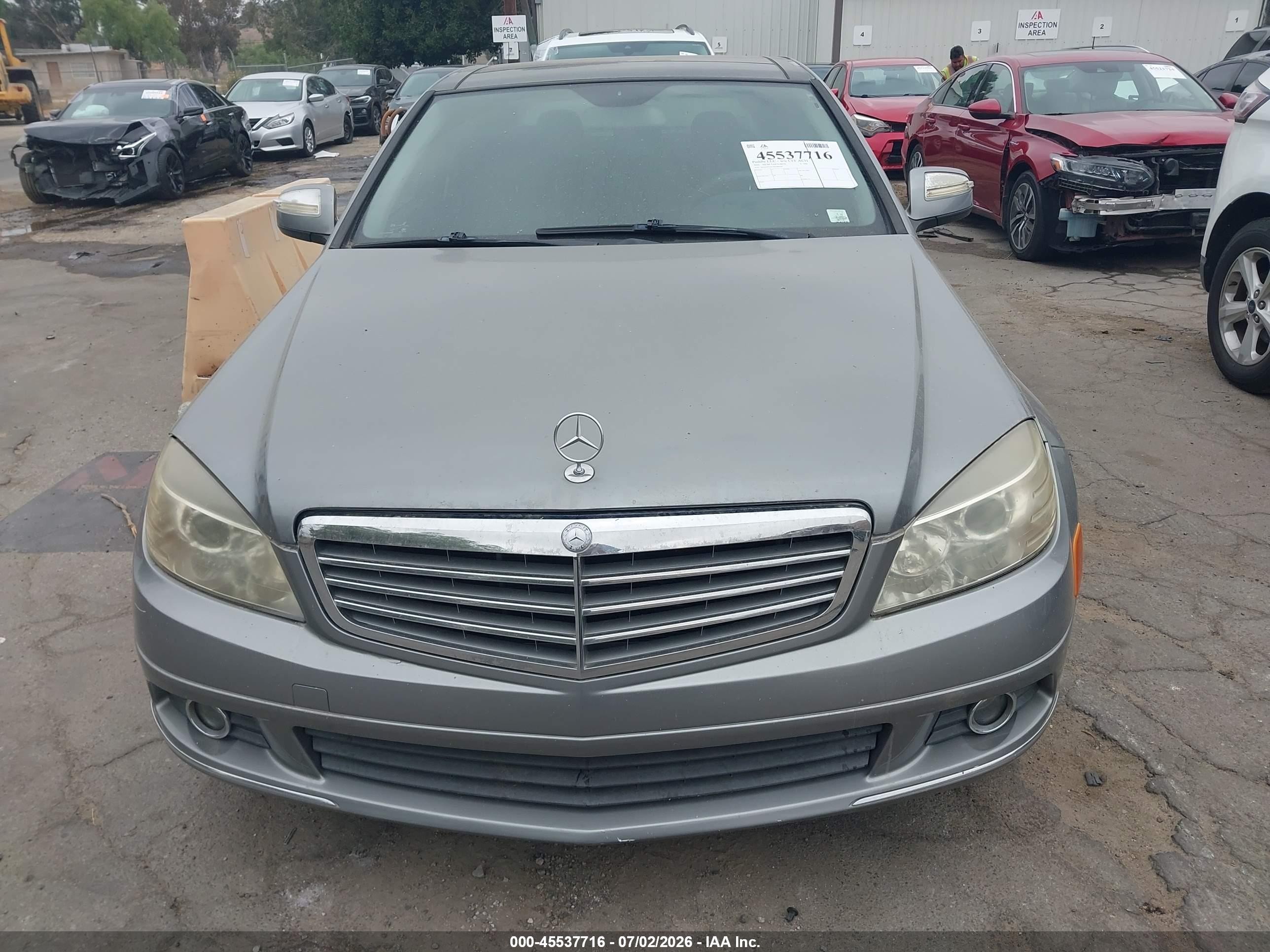 2008 Mercedes-benz C 300 Luxury/sport Silver vin: WDDGF54X78F080204