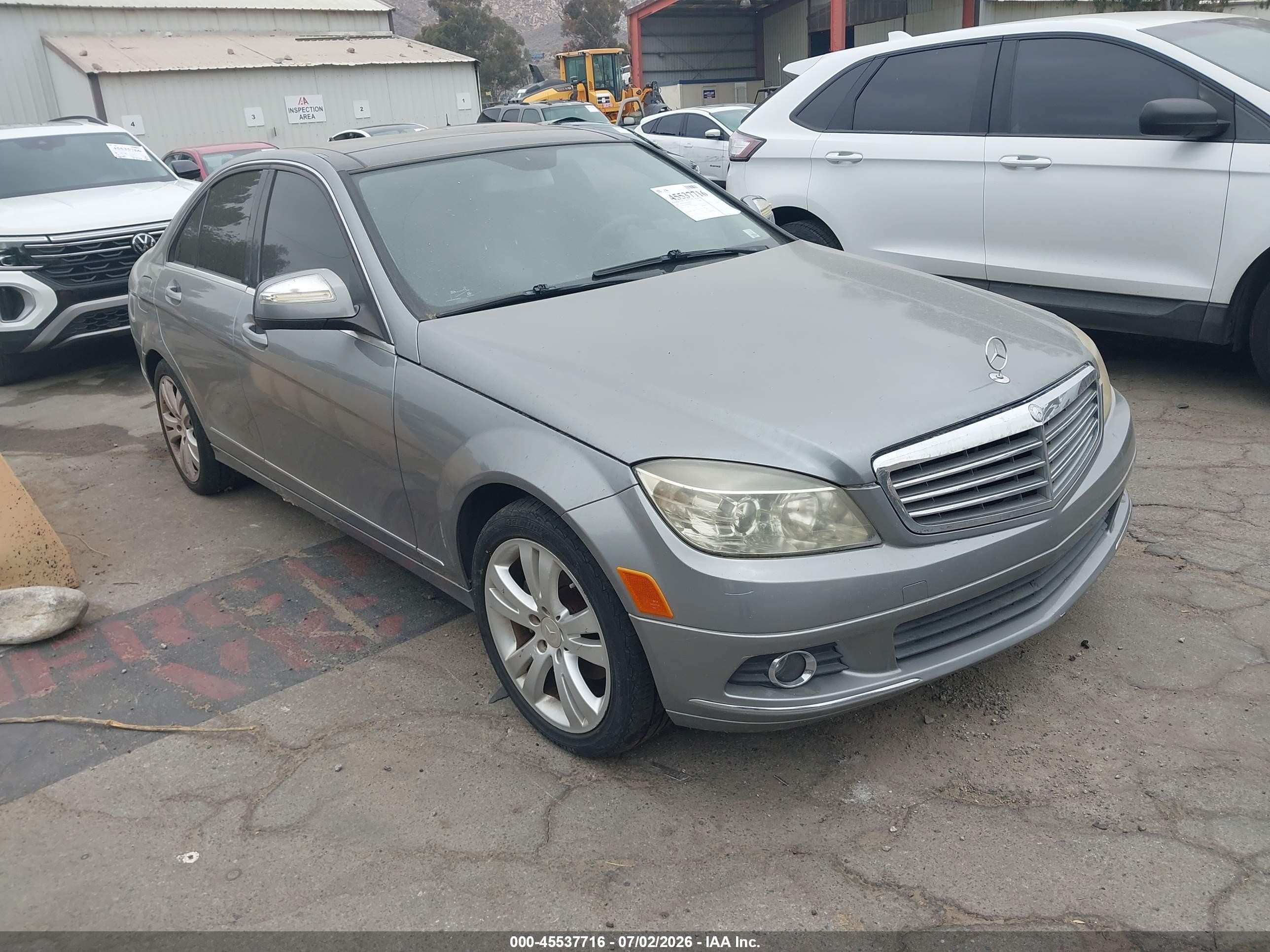 2008 Mercedes-benz C 300 Luxury/sport Silver vin: WDDGF54X78F080204