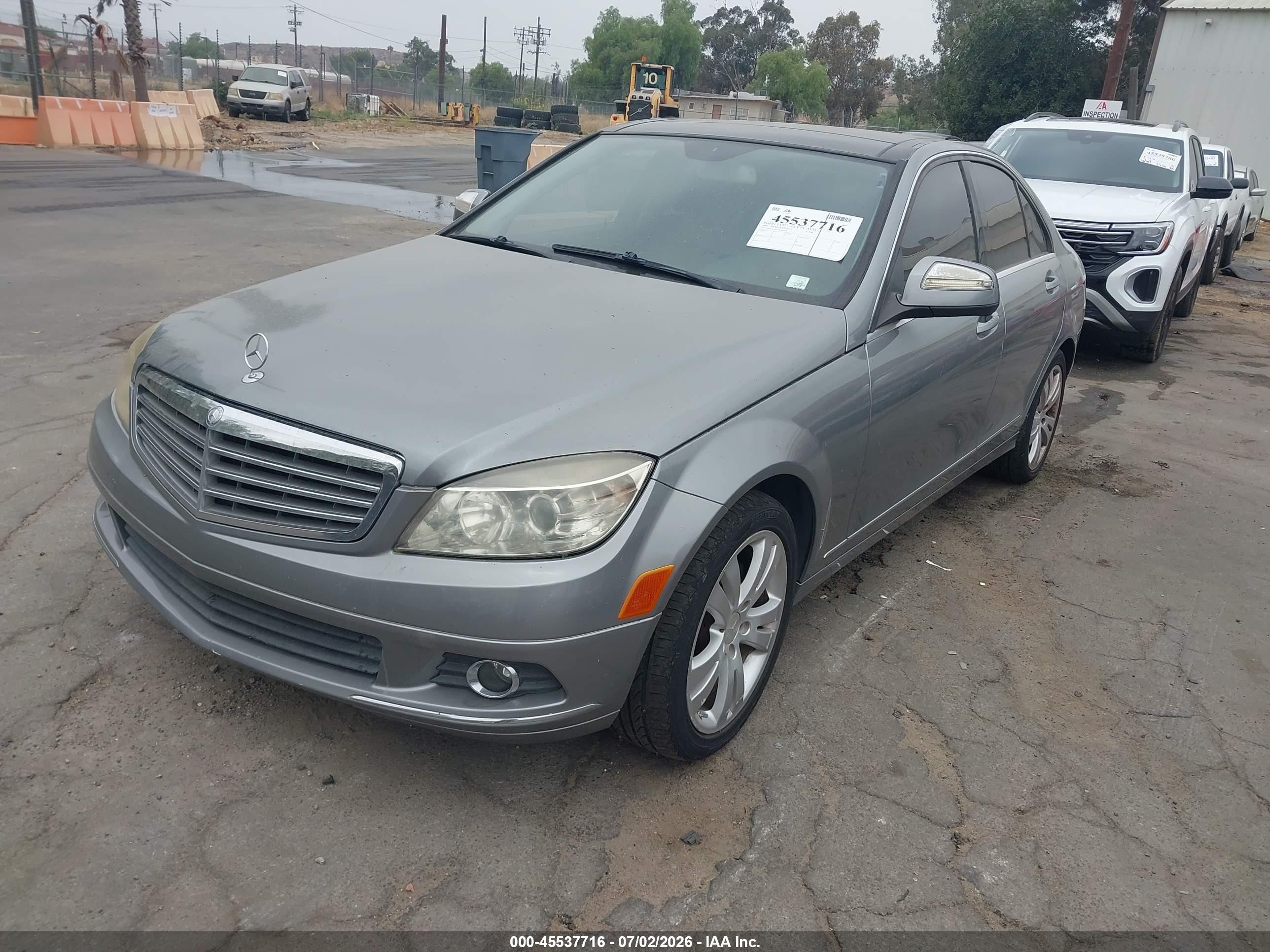2008 Mercedes-benz C 300 Luxury/sport Silver vin: WDDGF54X78F080204