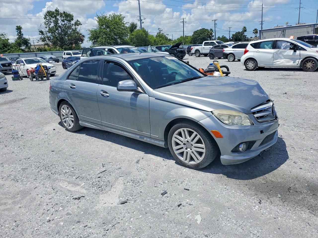 2008 Mercedes-benz C 300 Серый vin: WDDGF54X78F159629