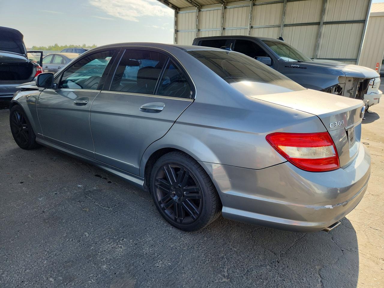 2008 Mercedes-benz C 300 Silver vin: WDDGF54X78R031468
