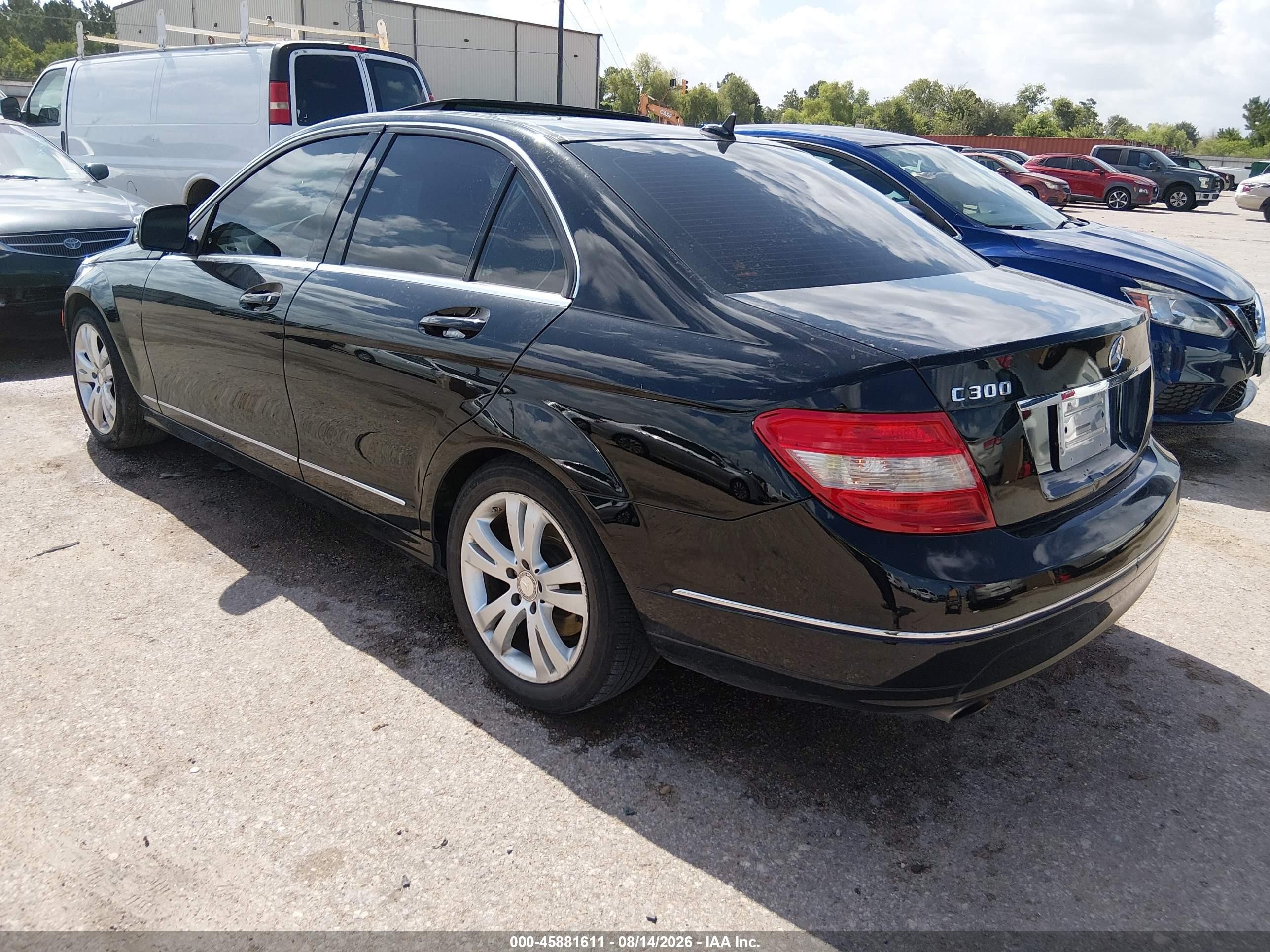 2009 Mercedes-benz C 300 Luxury/sport Черный vin: WDDGF54X79F242107