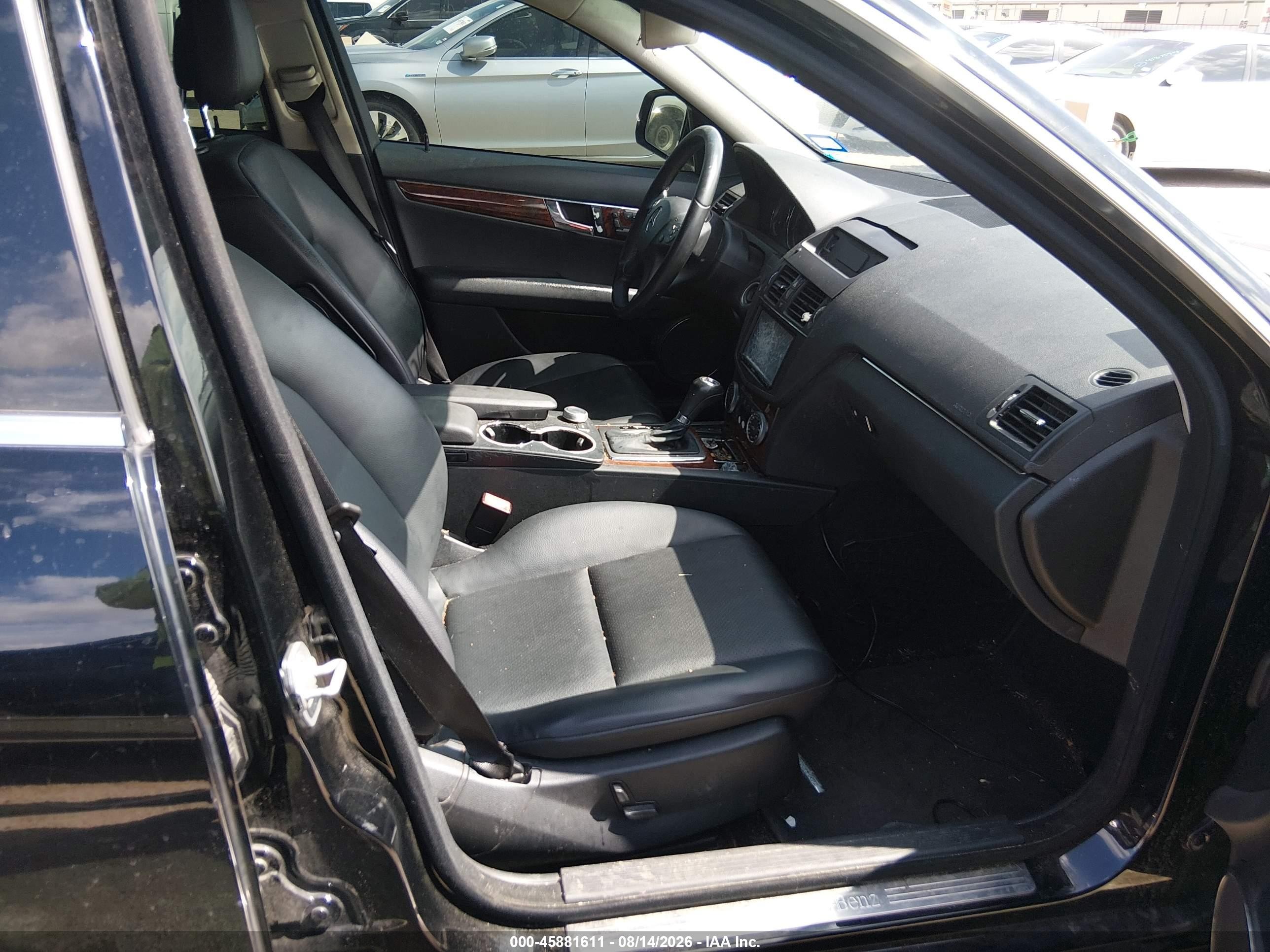 2009 Mercedes-benz C 300 Luxury/sport Черный vin: WDDGF54X79F242107