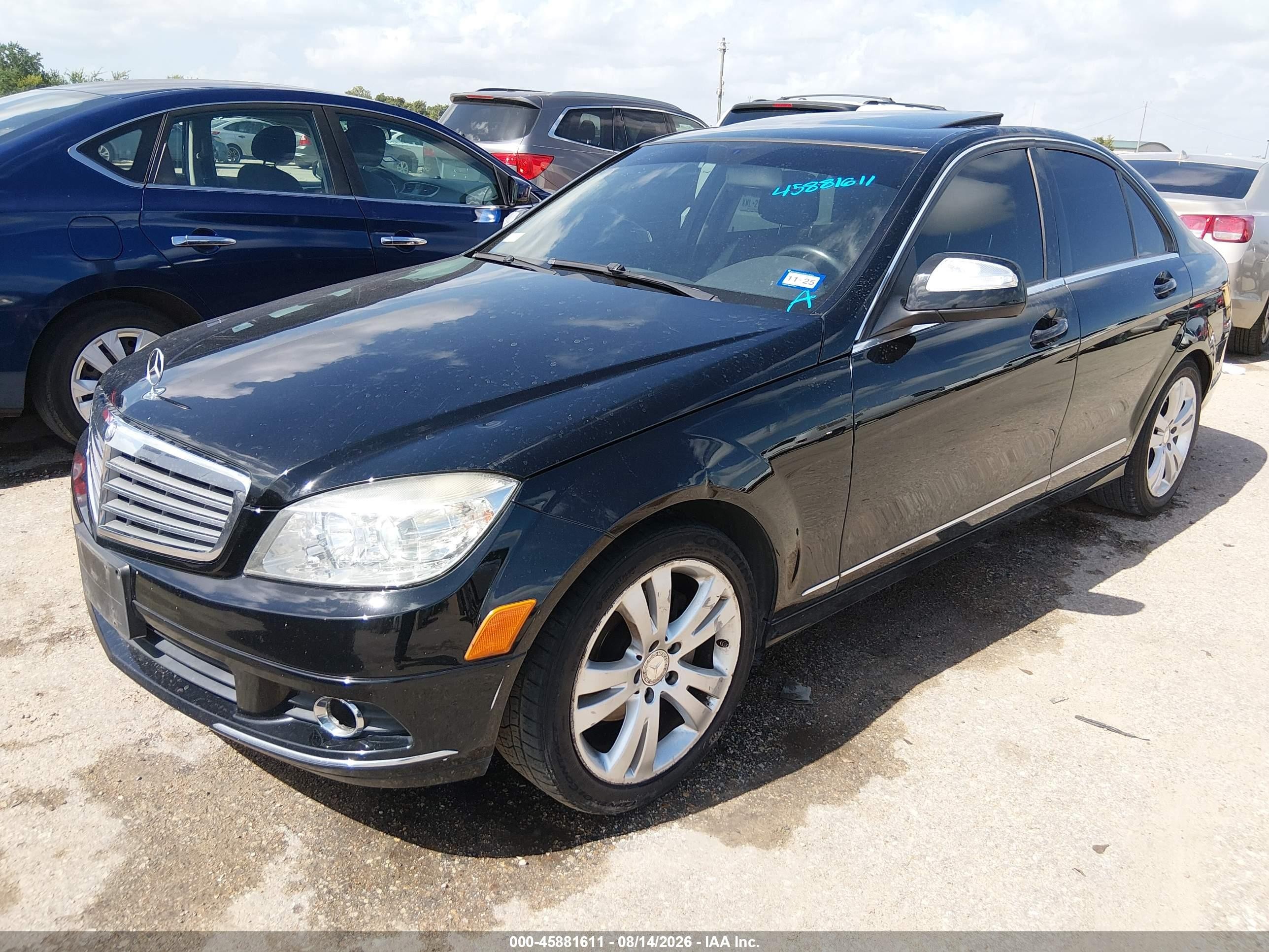 2009 Mercedes-benz C 300 Luxury/sport Черный vin: WDDGF54X79F242107