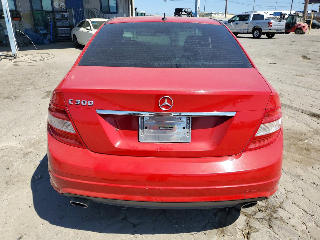 2009 Mercedes-benz C 300 Красный vin: WDDGF54X79R065105