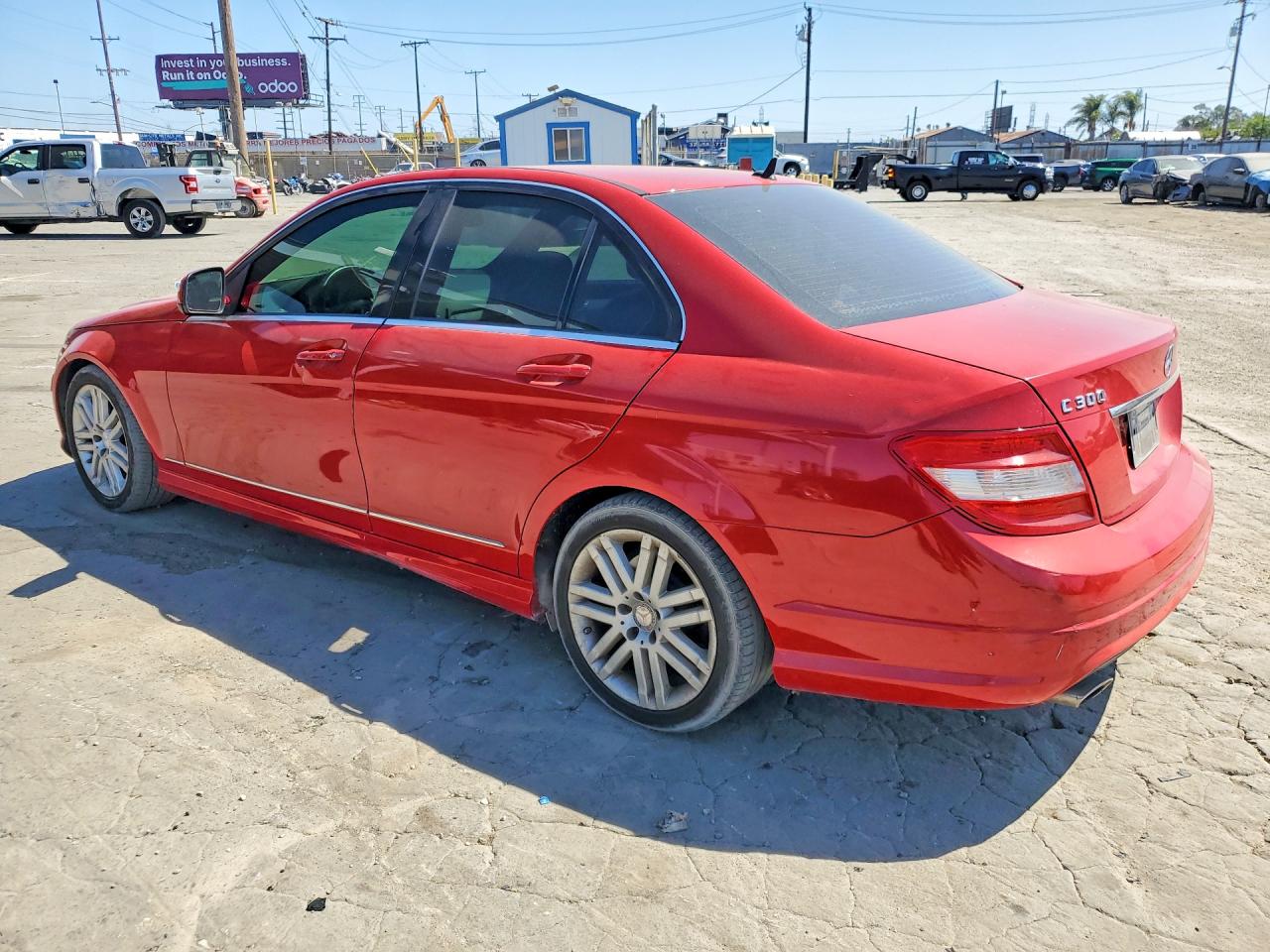 2009 Mercedes-benz C 300 Красный vin: WDDGF54X79R065105