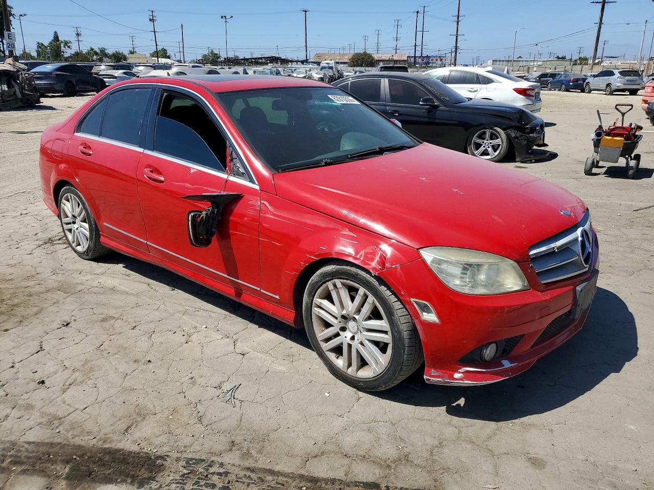 2009 Mercedes-benz C 300 Красный vin: WDDGF54X79R065105