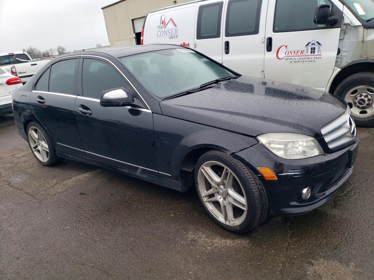 2009 Mercedes-benz C 300 Black vin: WDDGF54X79R079182