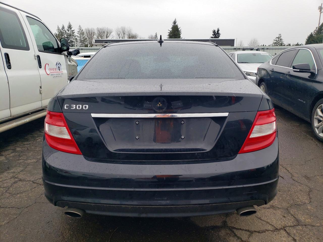 2009 Mercedes-benz C 300 Black vin: WDDGF54X79R079182