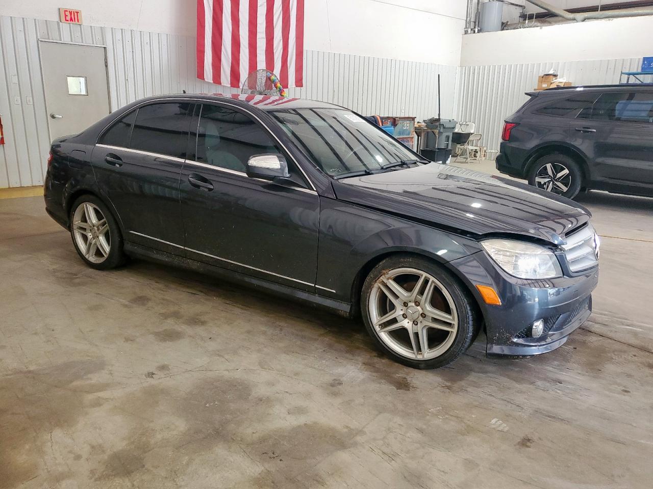 2009 Mercedes-benz C 300 Серый vin: WDDGF54X79R082776