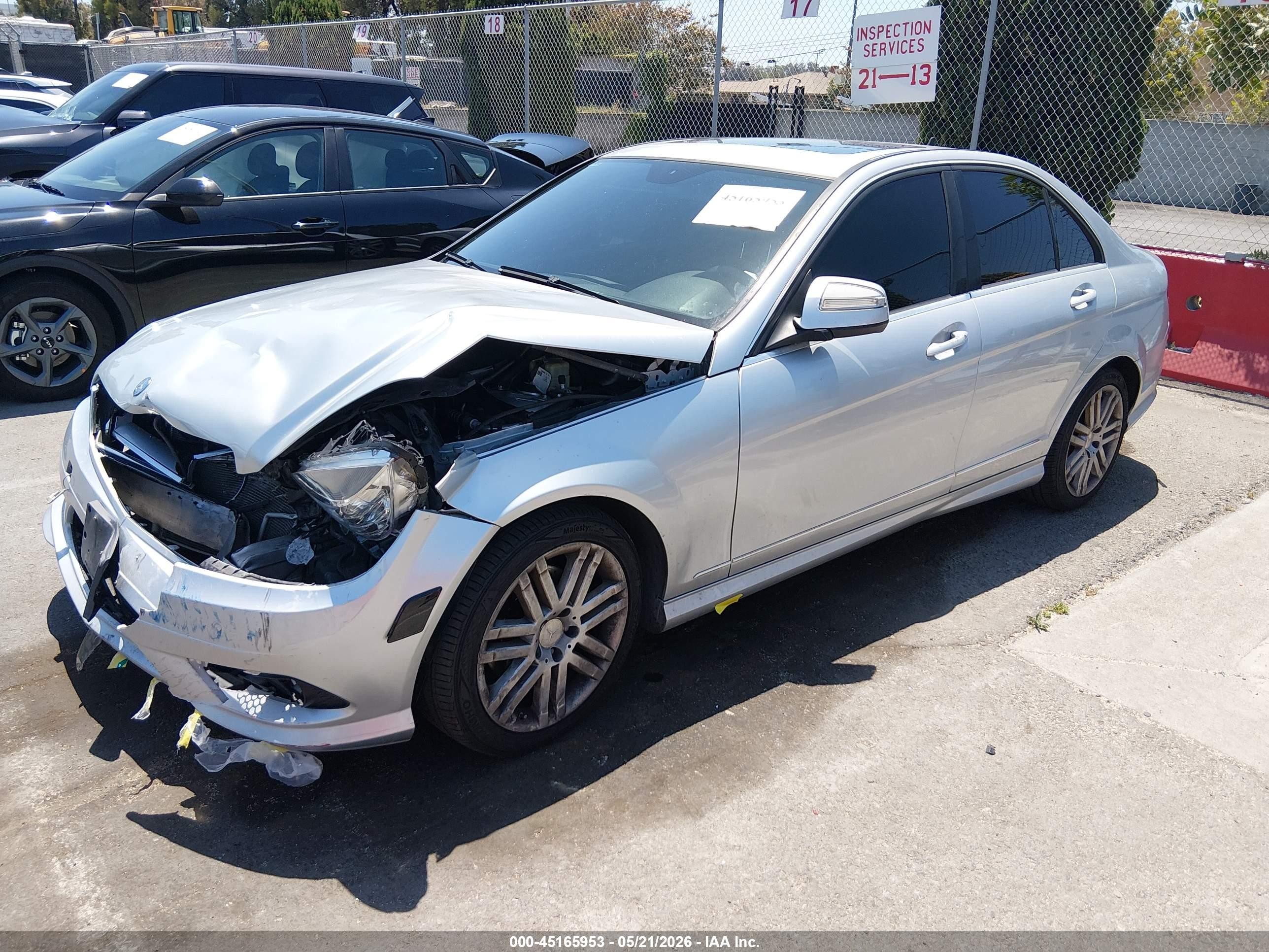 2008 Mercedes-benz C 300 Luxury/sport Silver vin: WDDGF54X88F044652