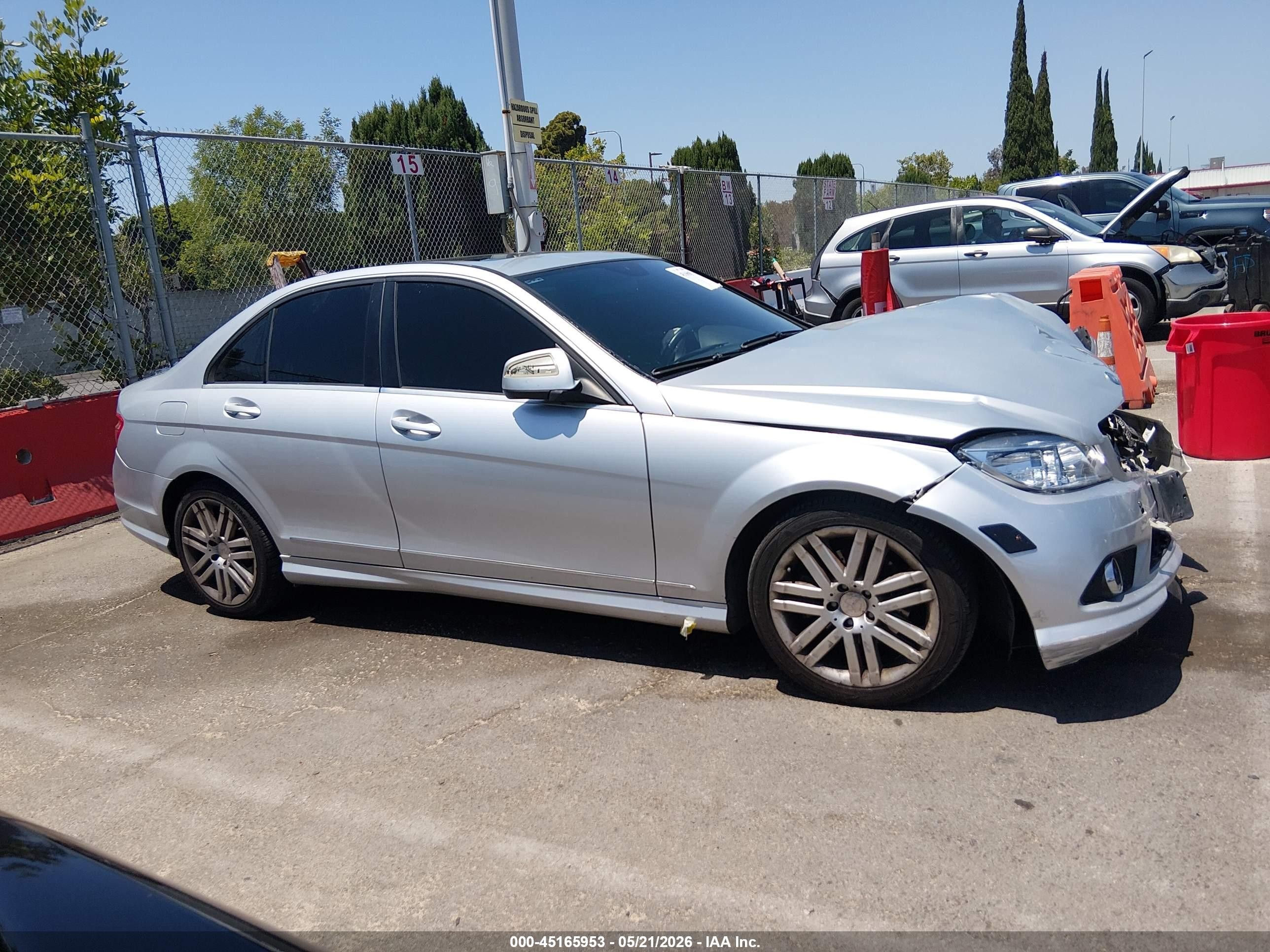 2008 Mercedes-benz C 300 Luxury/sport Silver vin: WDDGF54X88F044652