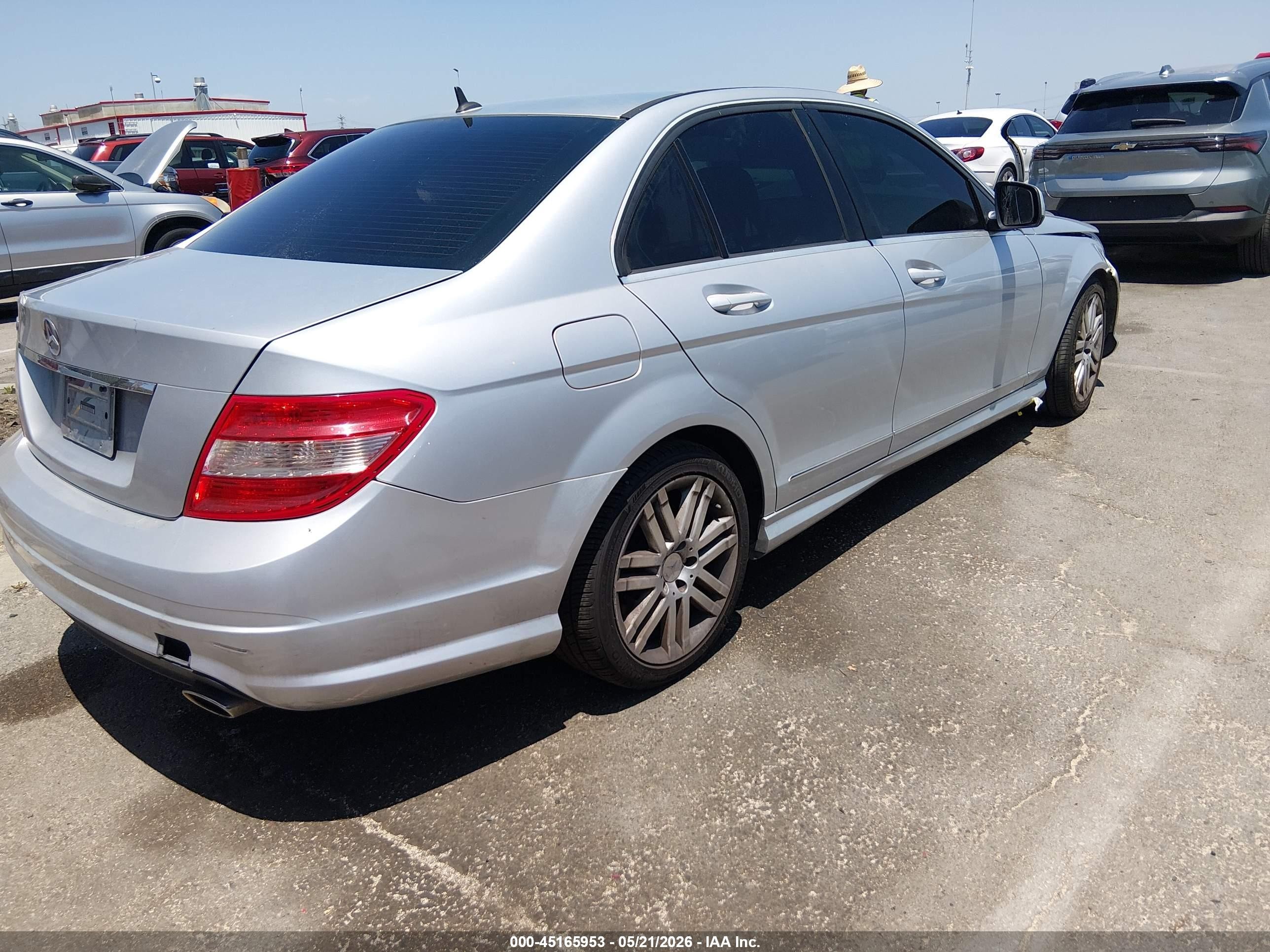 2008 Mercedes-benz C 300 Luxury/sport Silver vin: WDDGF54X88F044652